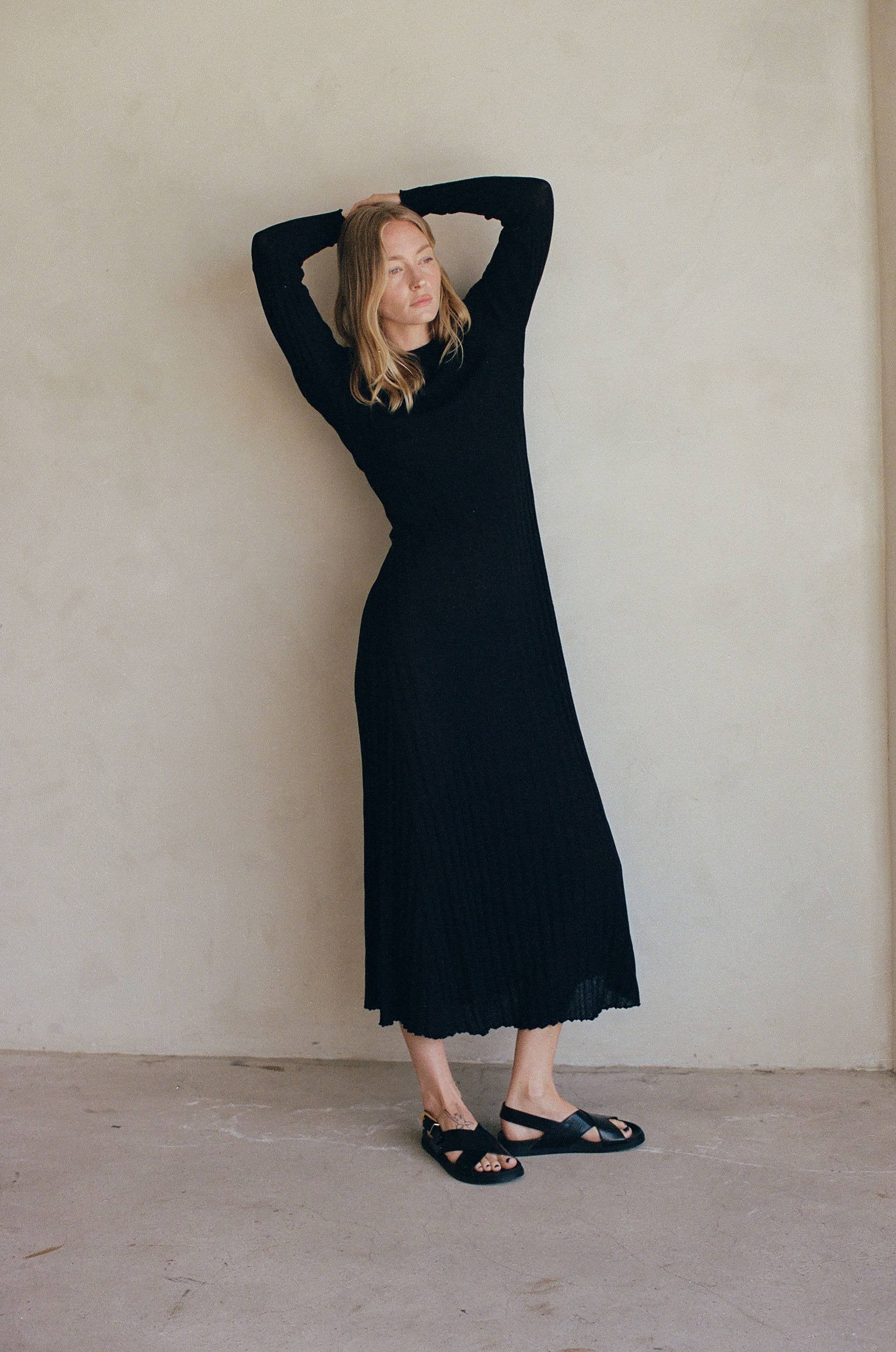 a.ren - Knit Sweater Ribbed Maxi - Image 5