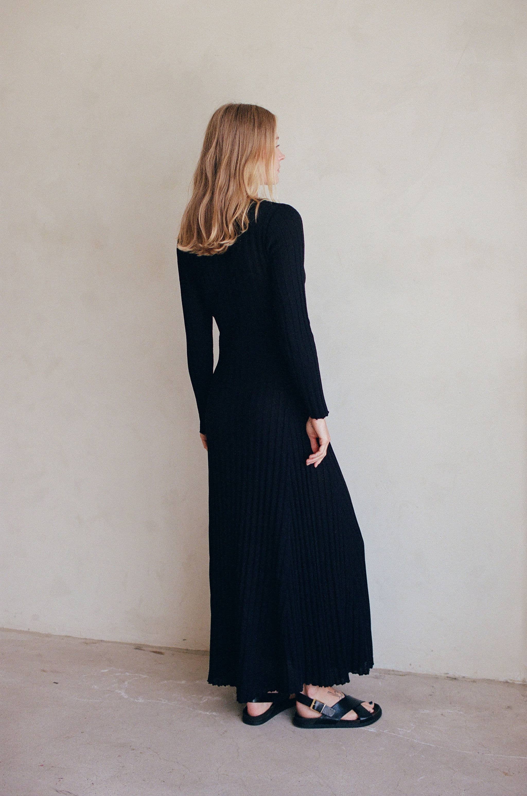 a.ren - Knit Sweater Ribbed Maxi - Image 7