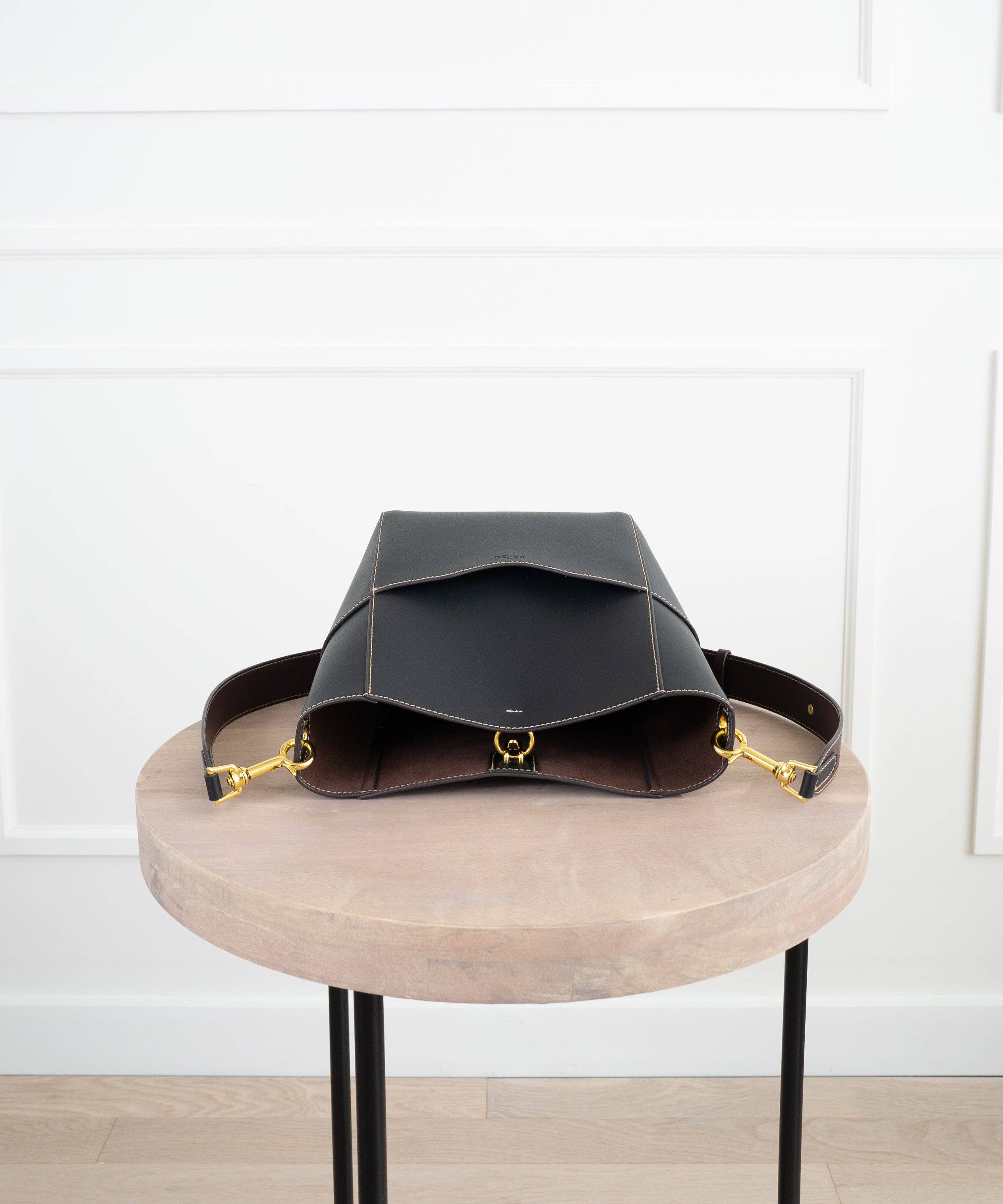 AALLYN - Jordan Bucket Bag - Leather: Olive - Image 13