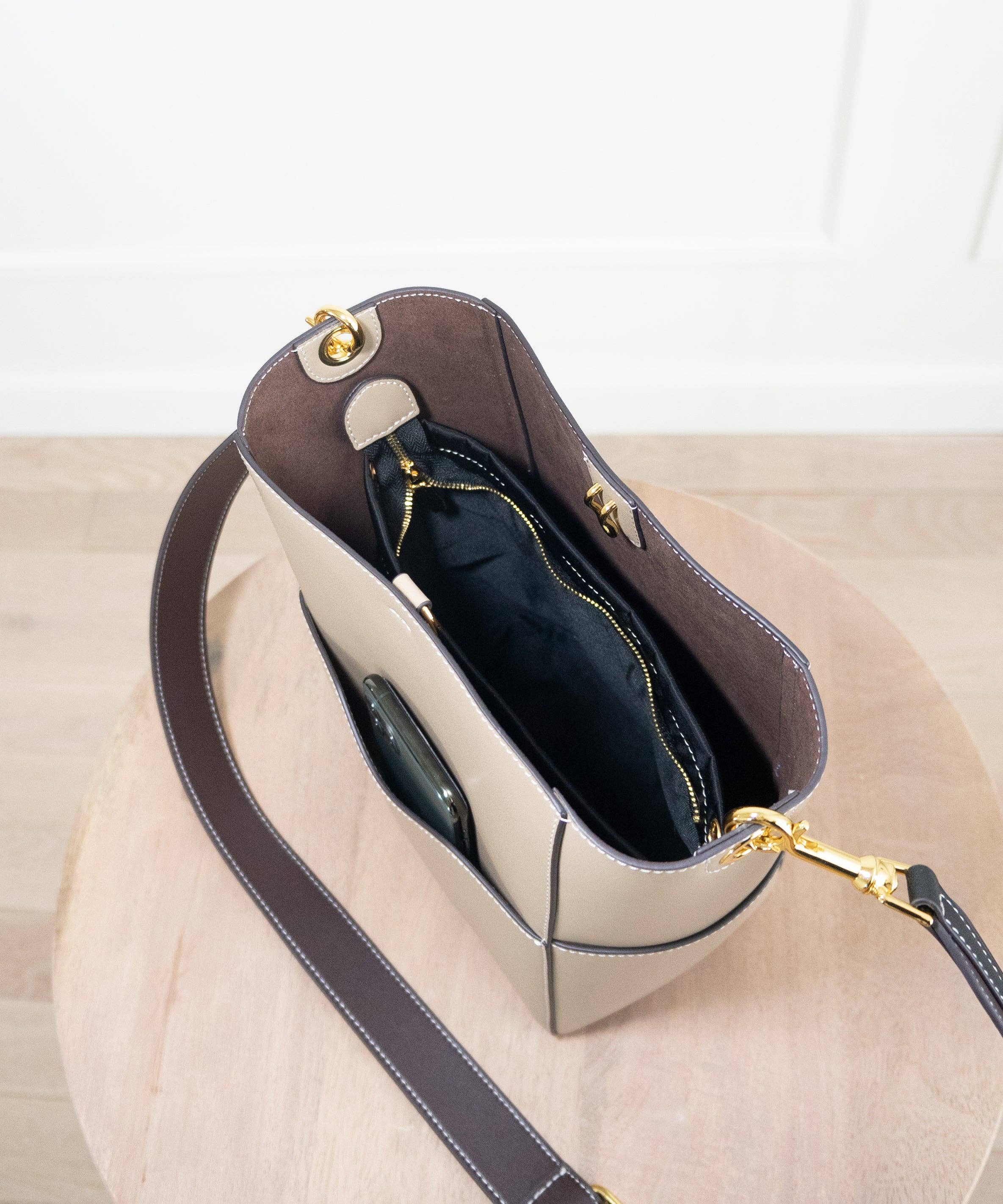AALLYN - Jordan Bucket Bag - Leather: Olive - Image 24