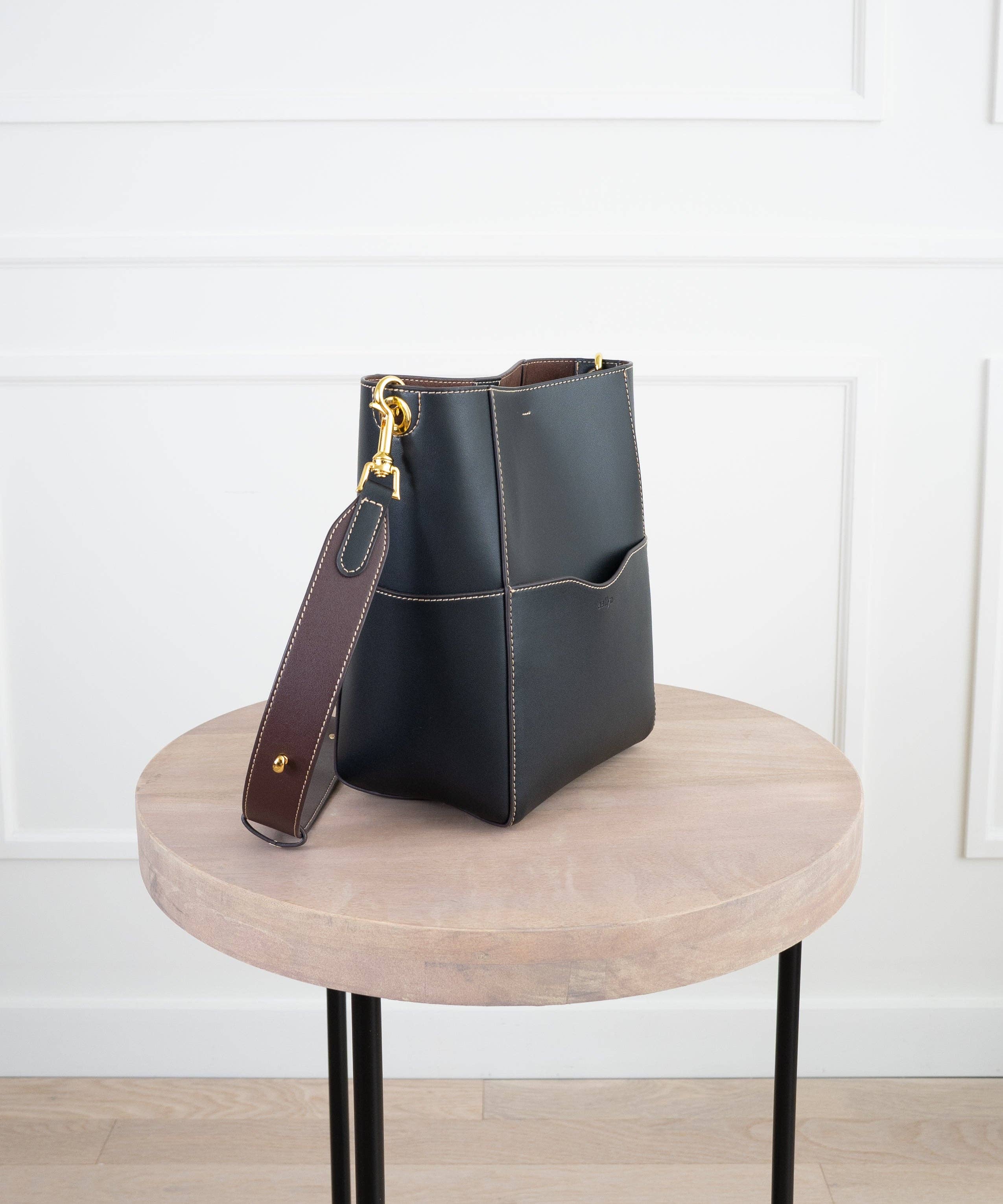 AALLYN - Jordan Bucket Bag - Tobacco/Silver - Image 11