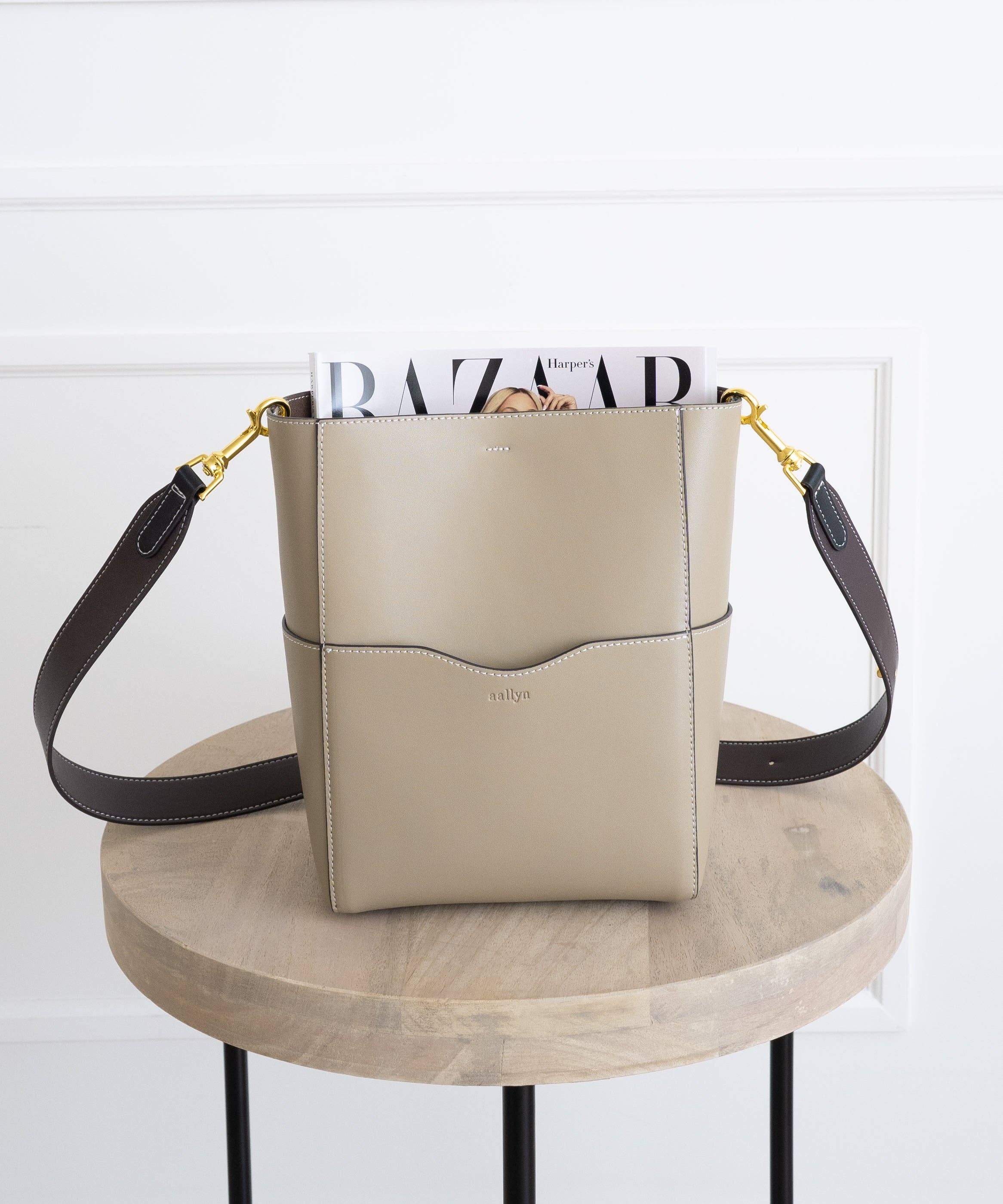 AALLYN - Jordan Bucket Bag - Tobacco/Silver - Image 21