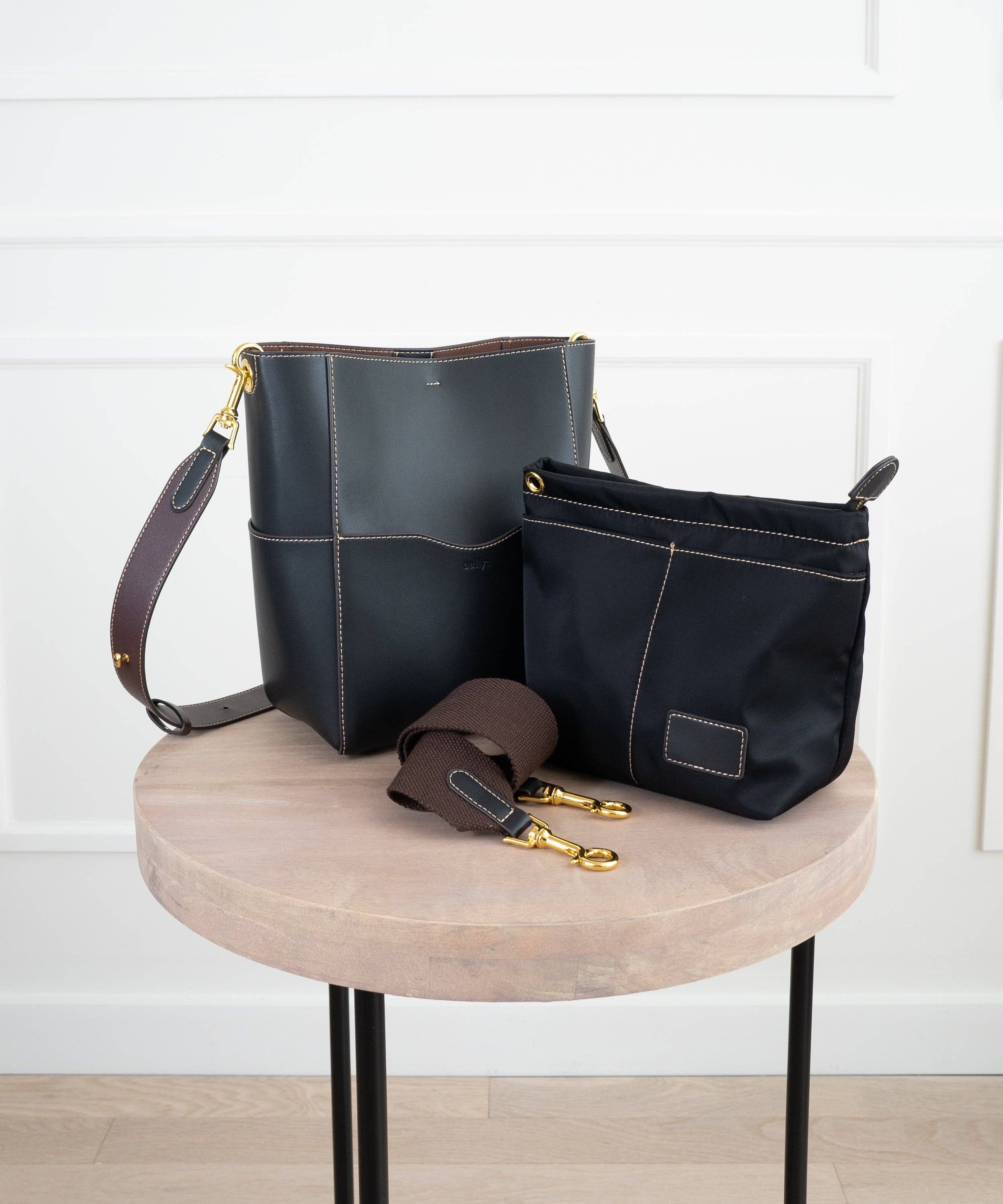 AALLYN - Jordan Bucket Bag - Tobacco/Silver - Image 8