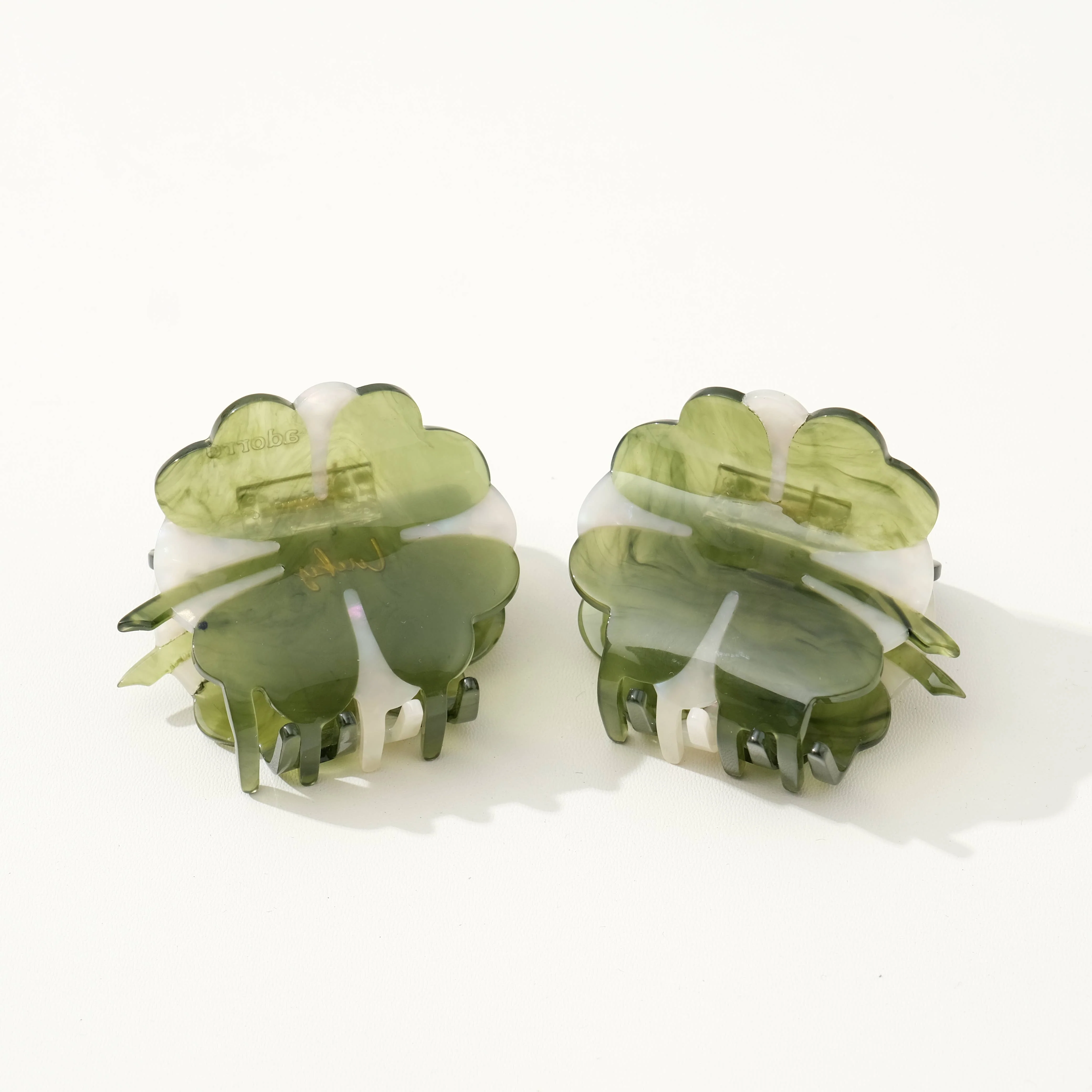 Adorro - Lucky Four Leaf Clover Claw Clip - Small - Image 4