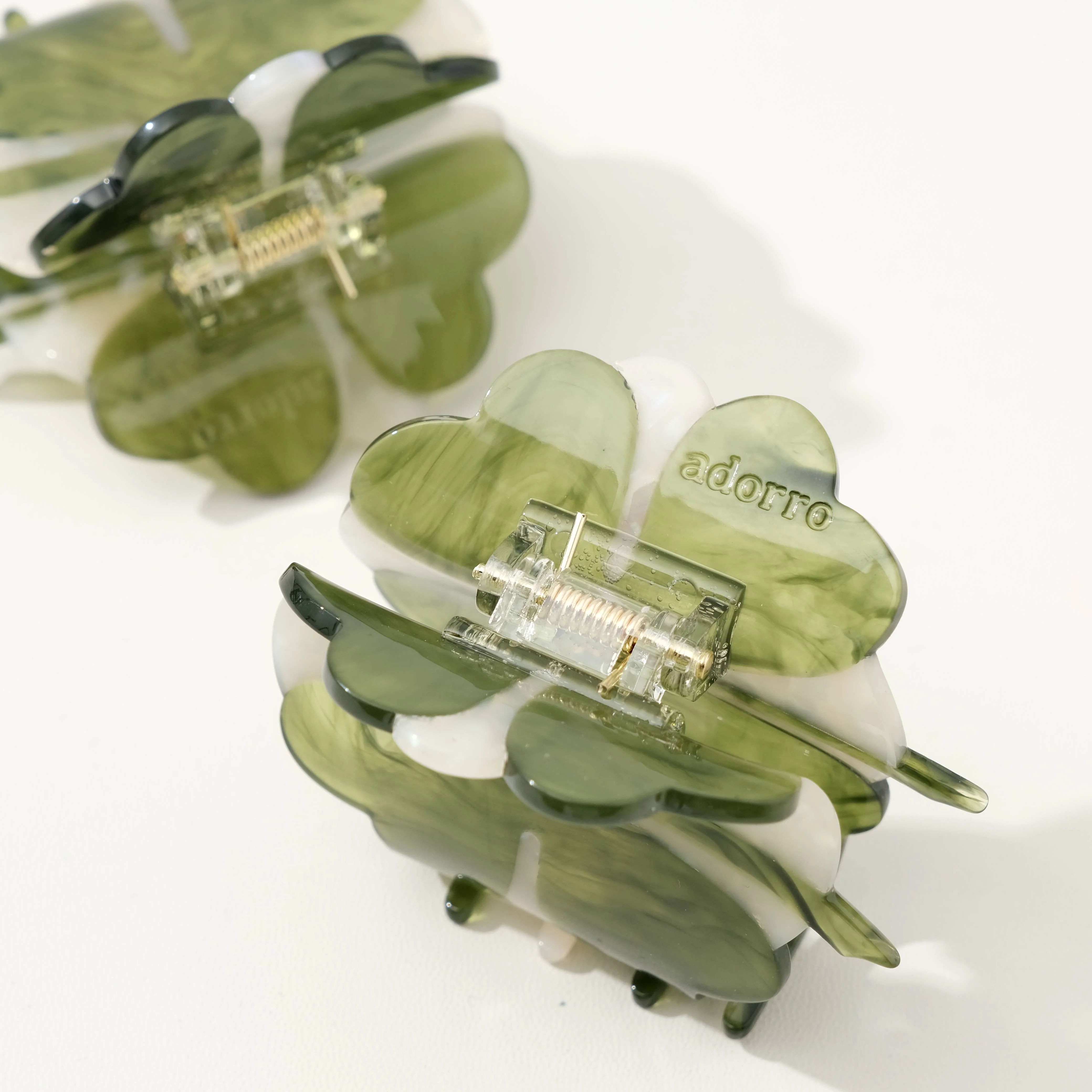Adorro - Lucky Four Leaf Clover Claw Clip - Small - Image 6