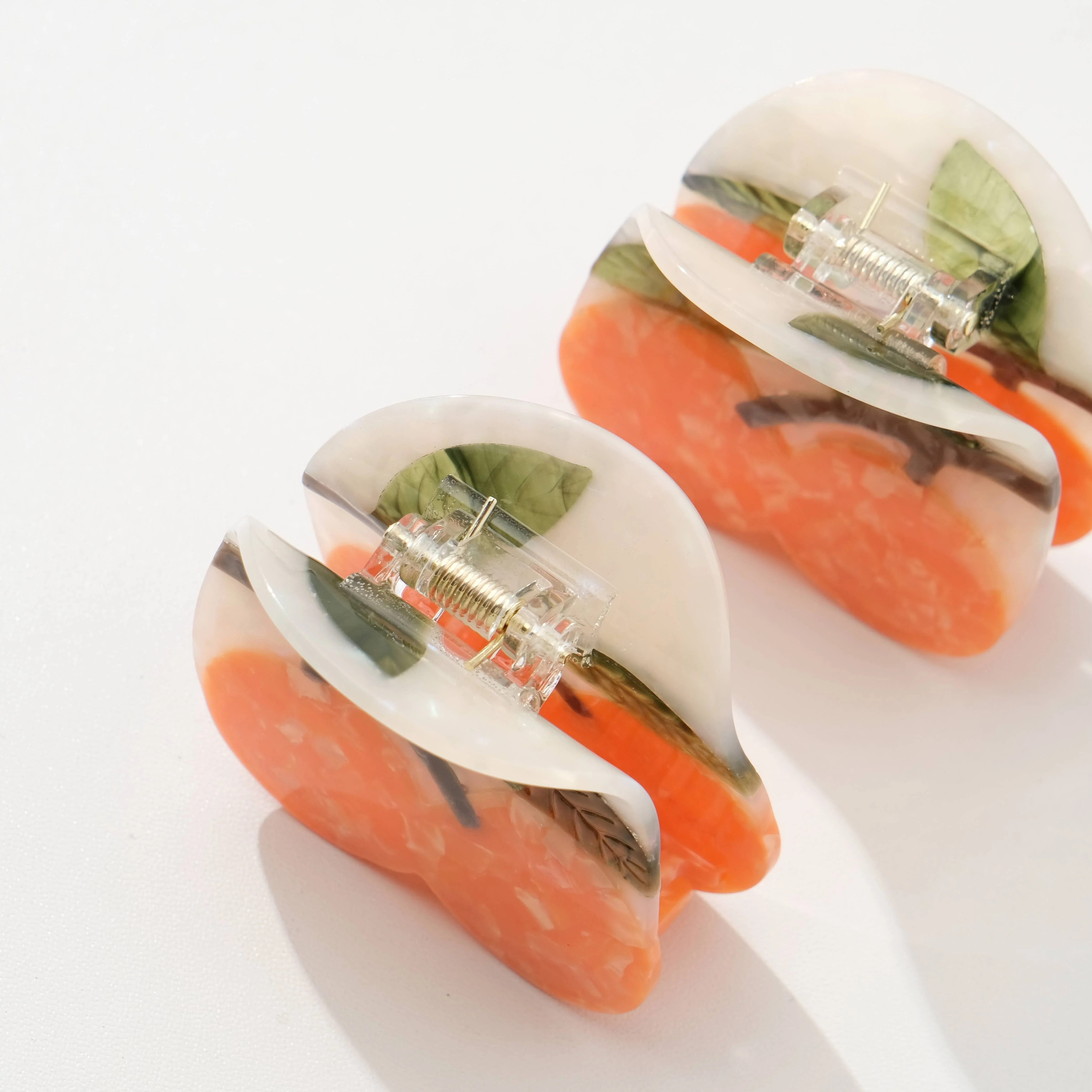 Adorro - Mandarin Orange Claw Clip - Small - Image 5