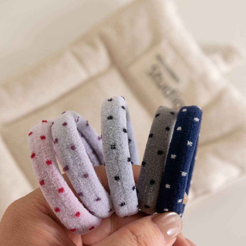 Adorro - Polka Dot Seamless Hair Ties - Image 3