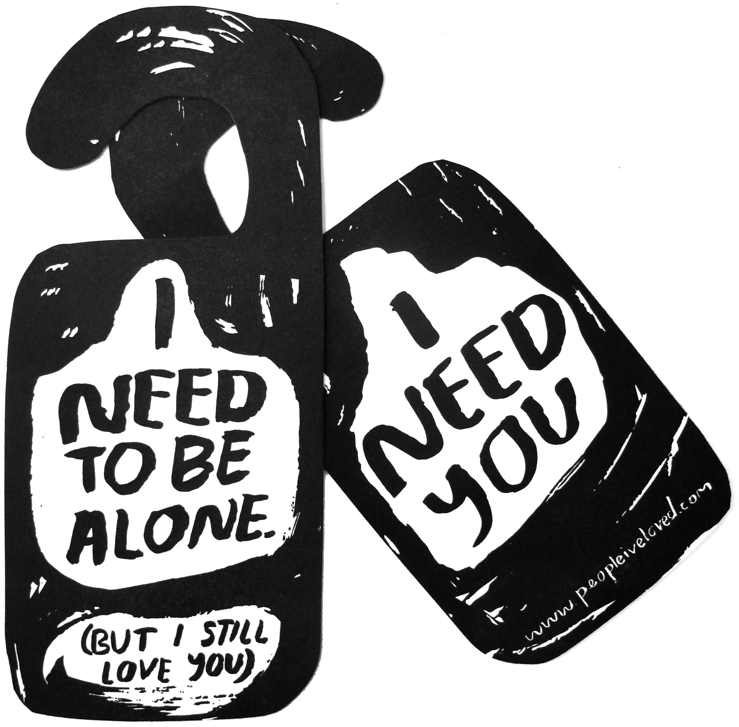 People I've Loved- Alone Time Door Hanger - Image 2