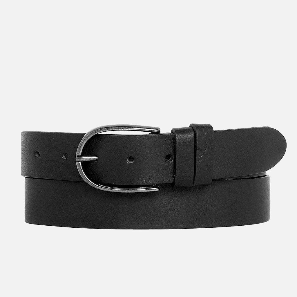 Amsterdam Heritage- Leather Belt Silver Buckle S