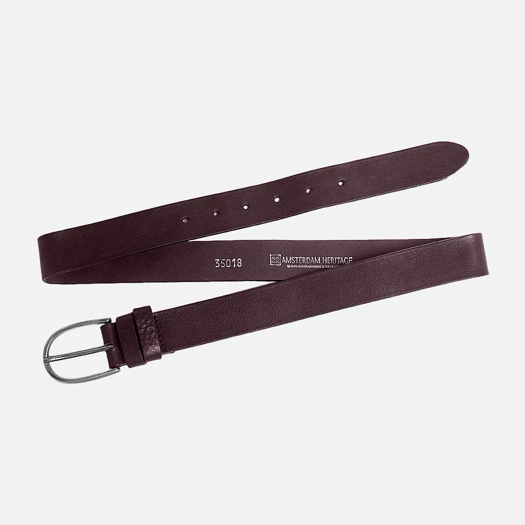 Amsterdam Heritage-Leather Belt Silver Buckle XS - Image 17