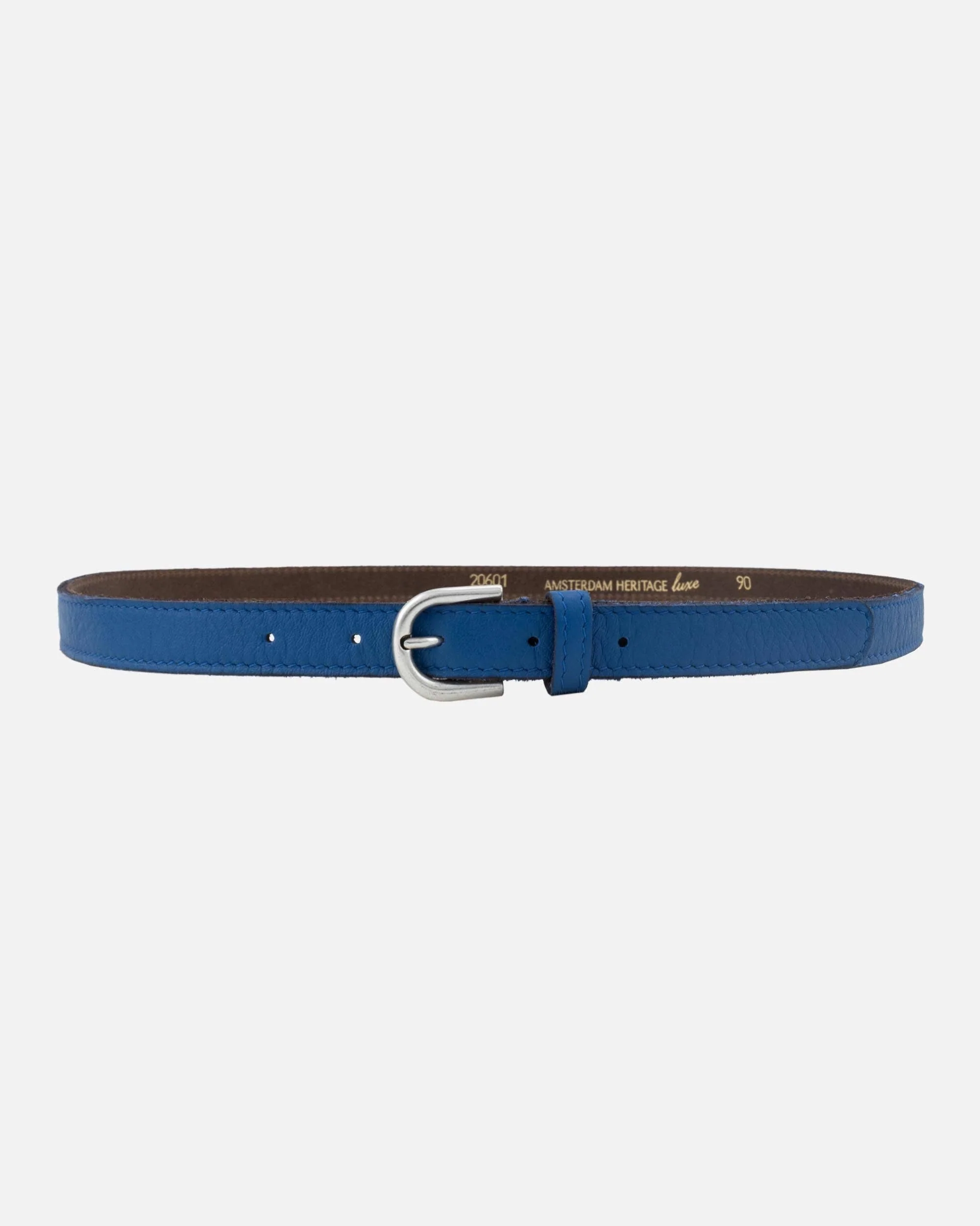 Amsterdam Heritage- Soft Skinny Leather Belt: Camel- S - Image 16