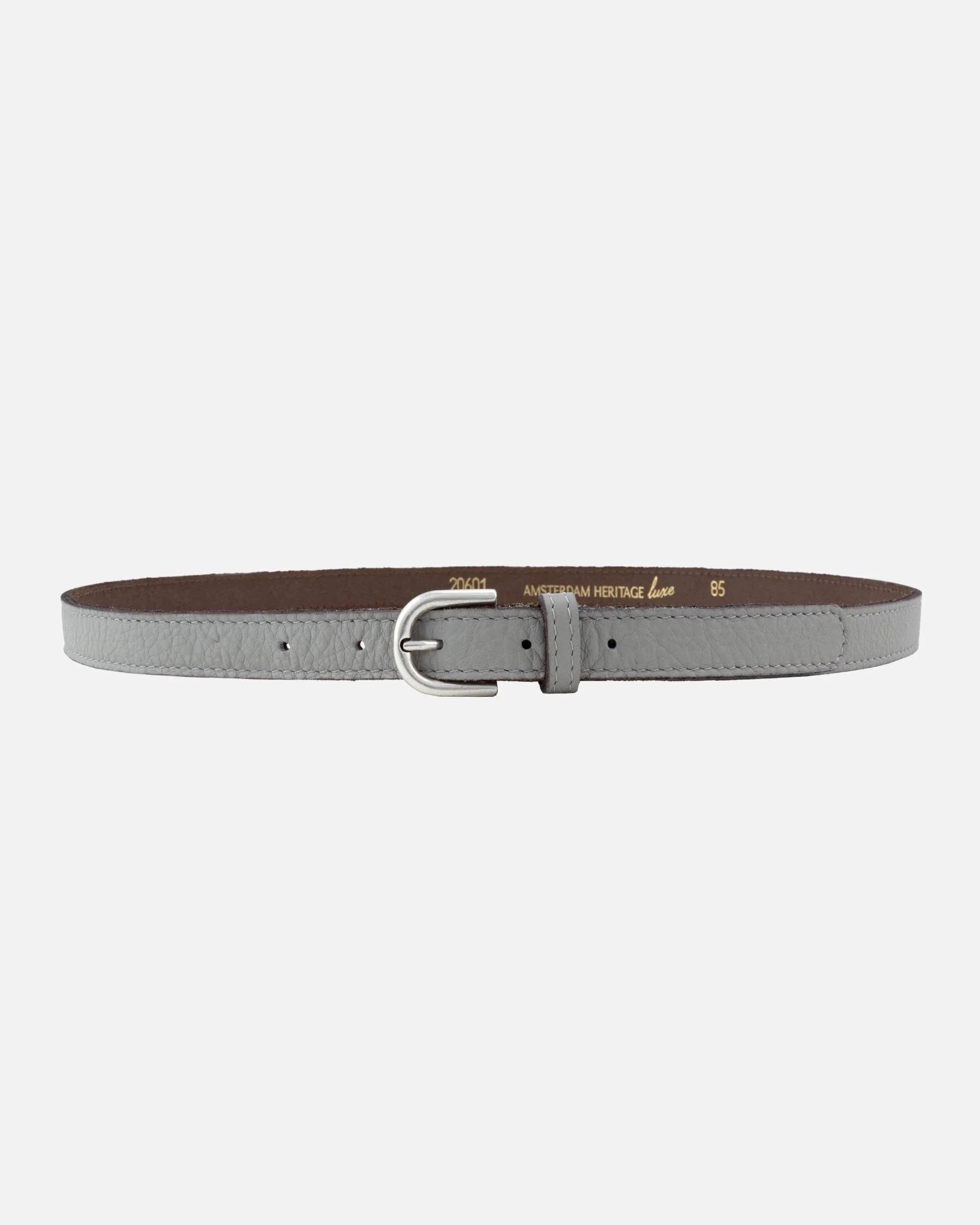 Amsterdam Heritage- Soft Skinny Leather Belt: Camel- S - Image 5