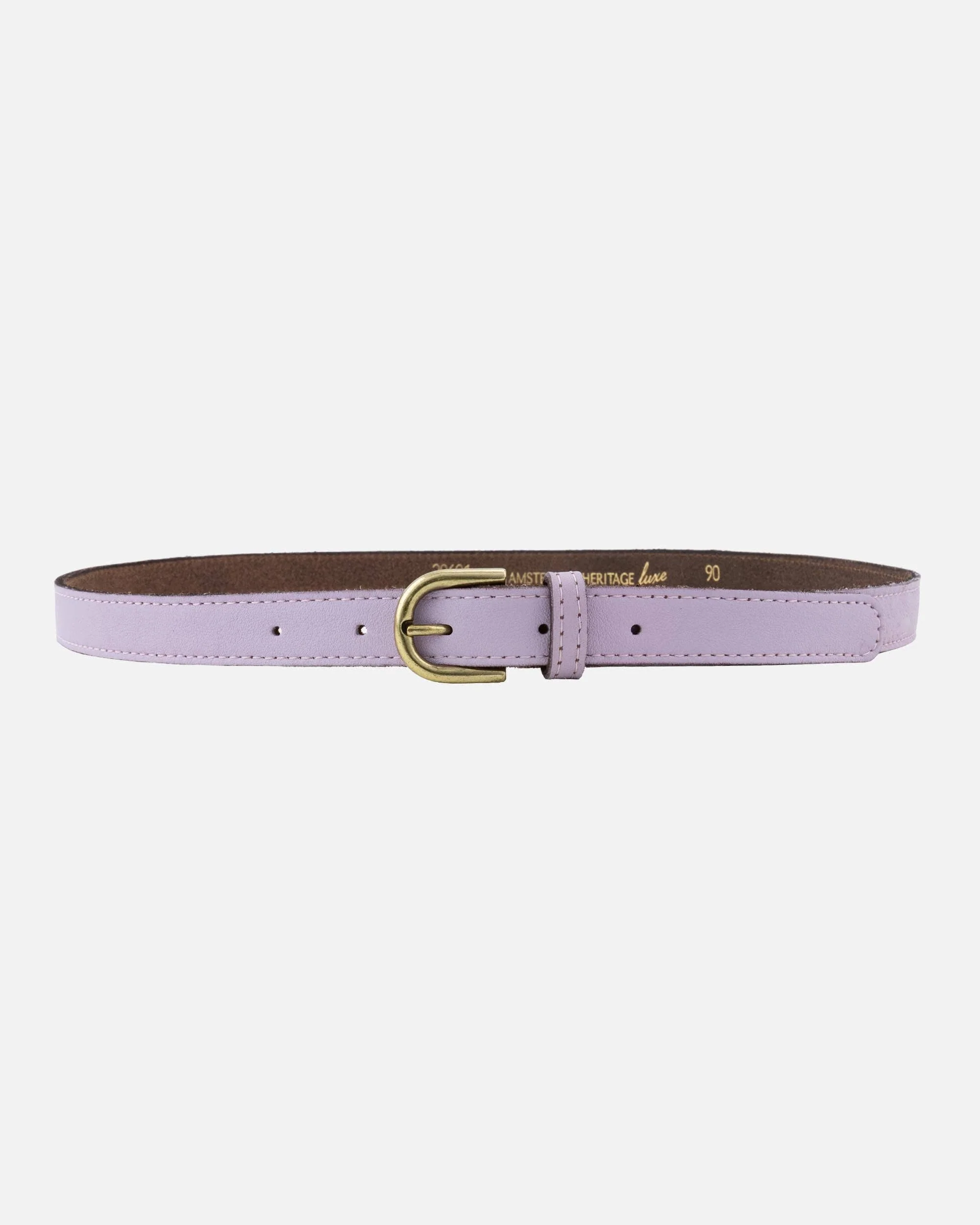 Amsterdam Heritage- Soft Skinny Leather Belt: Camel- XS - Image 14
