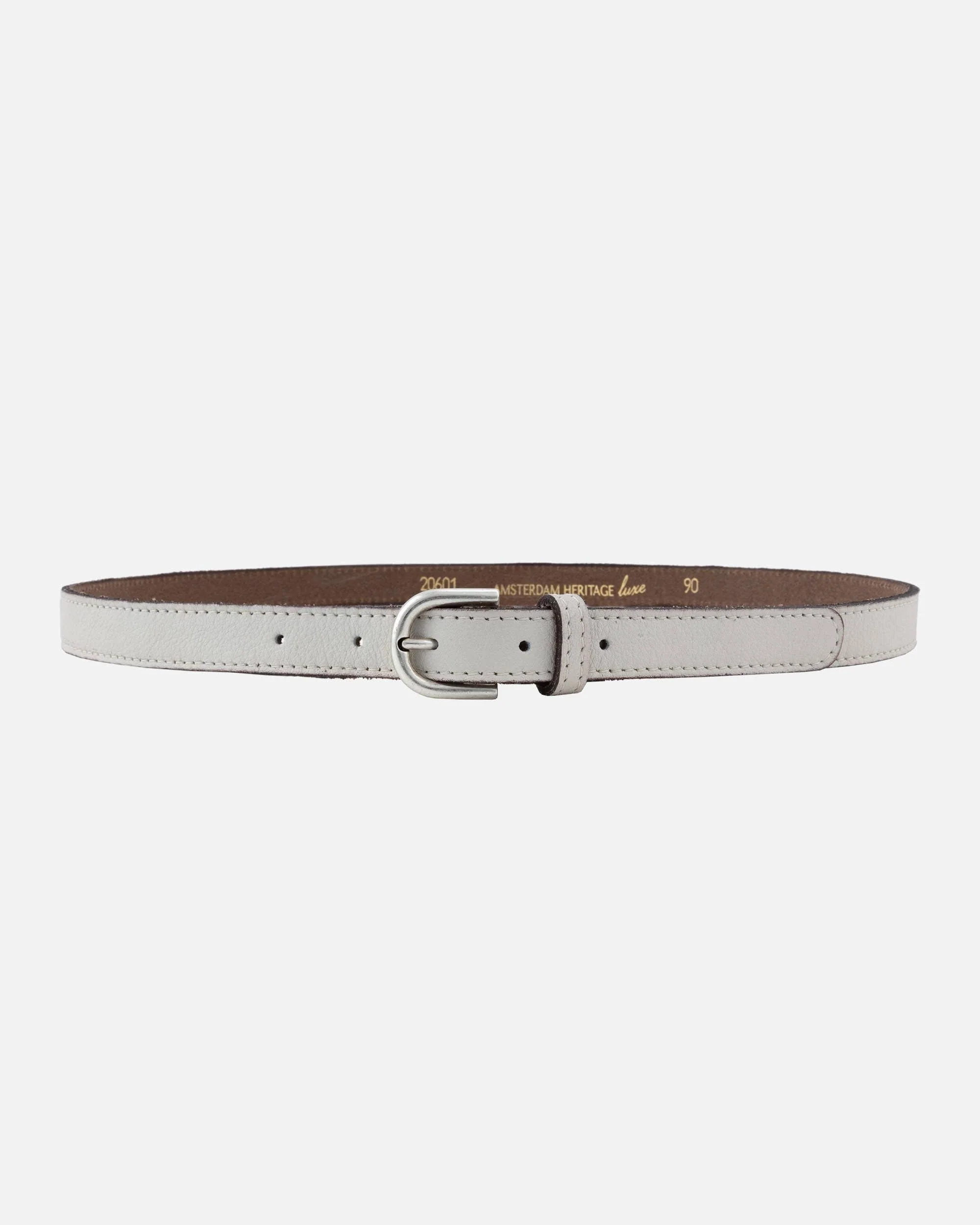 Amsterdam Heritage- Soft Skinny Leather Belt: Camel- XS - Image 7