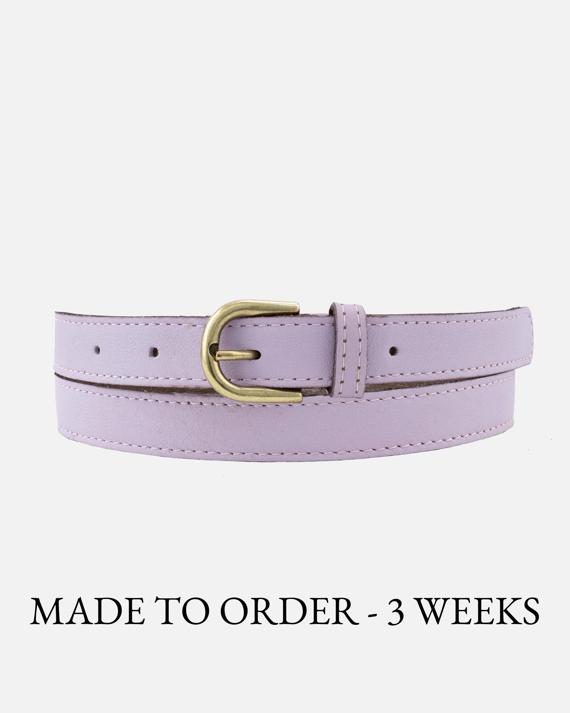 Amsterdam Heritage- Soft Skinny Leather Belt: Camel- XS/S - Image 13