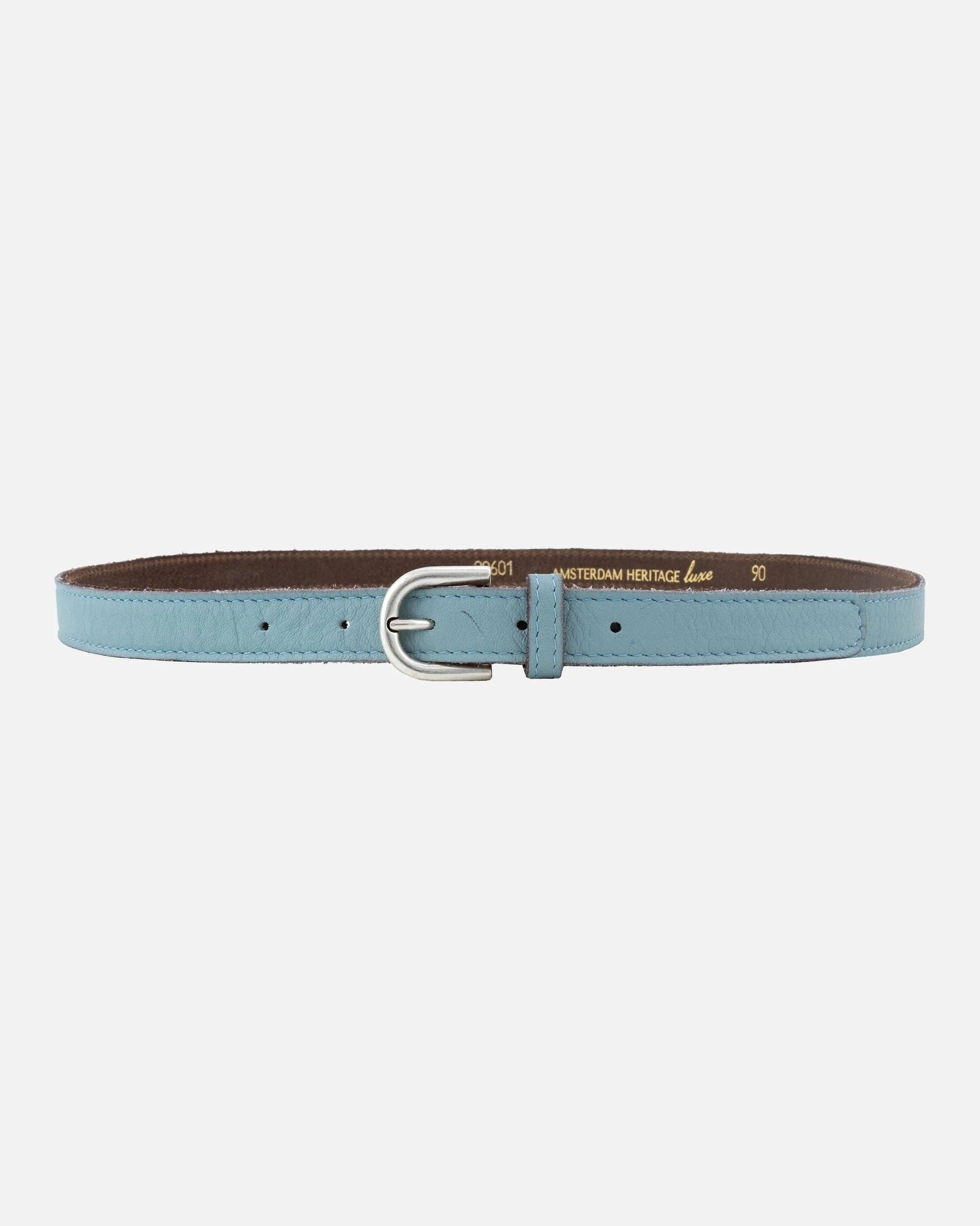 Amsterdam Heritage- Soft Skinny Leather Belt: Camel- XS/S - Image 18