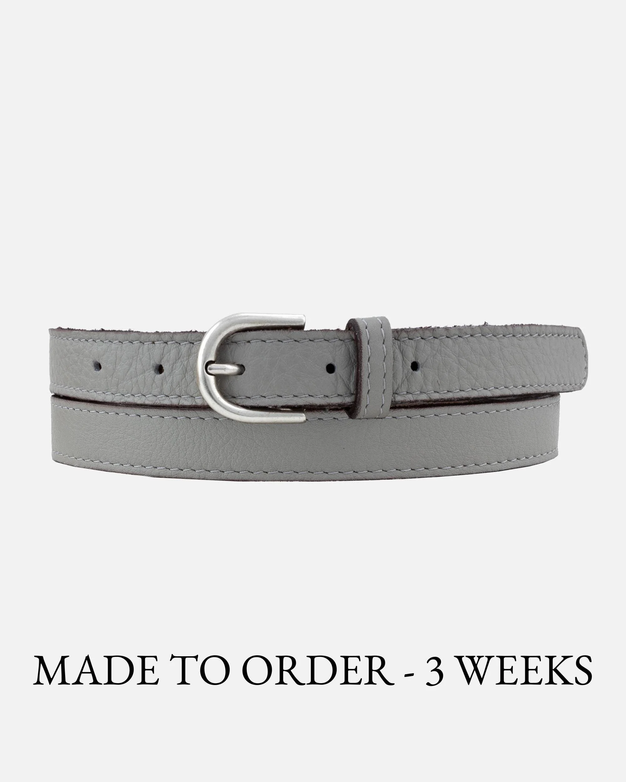 Amsterdam Heritage- Soft Skinny Leather Belt: Camel- XS/S - Image 4