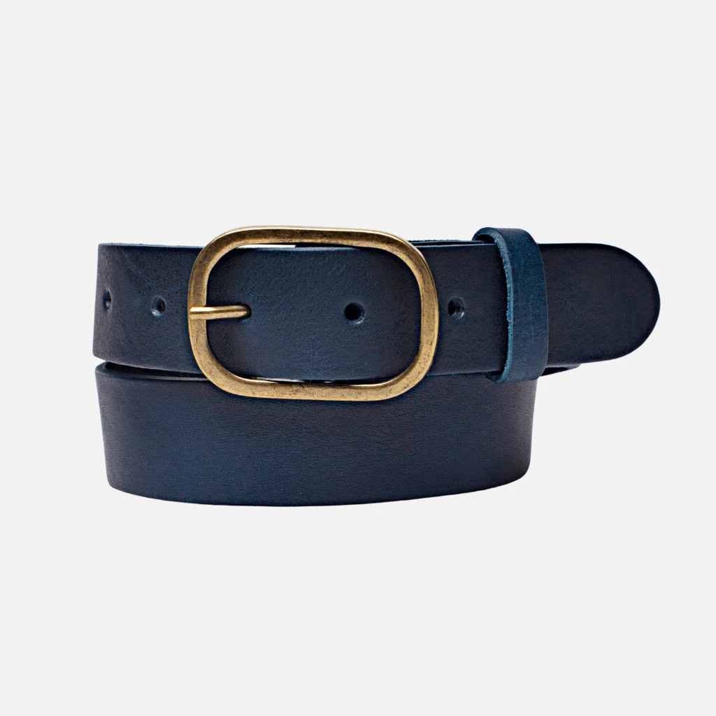 Amsterdam Heritage - Marin Gold Oval Buckle Belt Black- M/L - Image 10