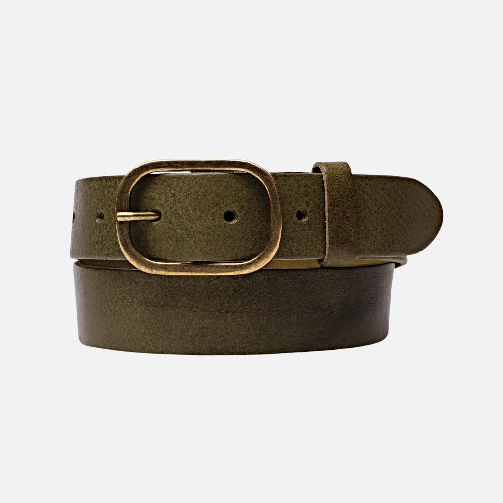 Amsterdam Heritage - Marin Gold Oval Buckle Belt Black- M/L - Image 19
