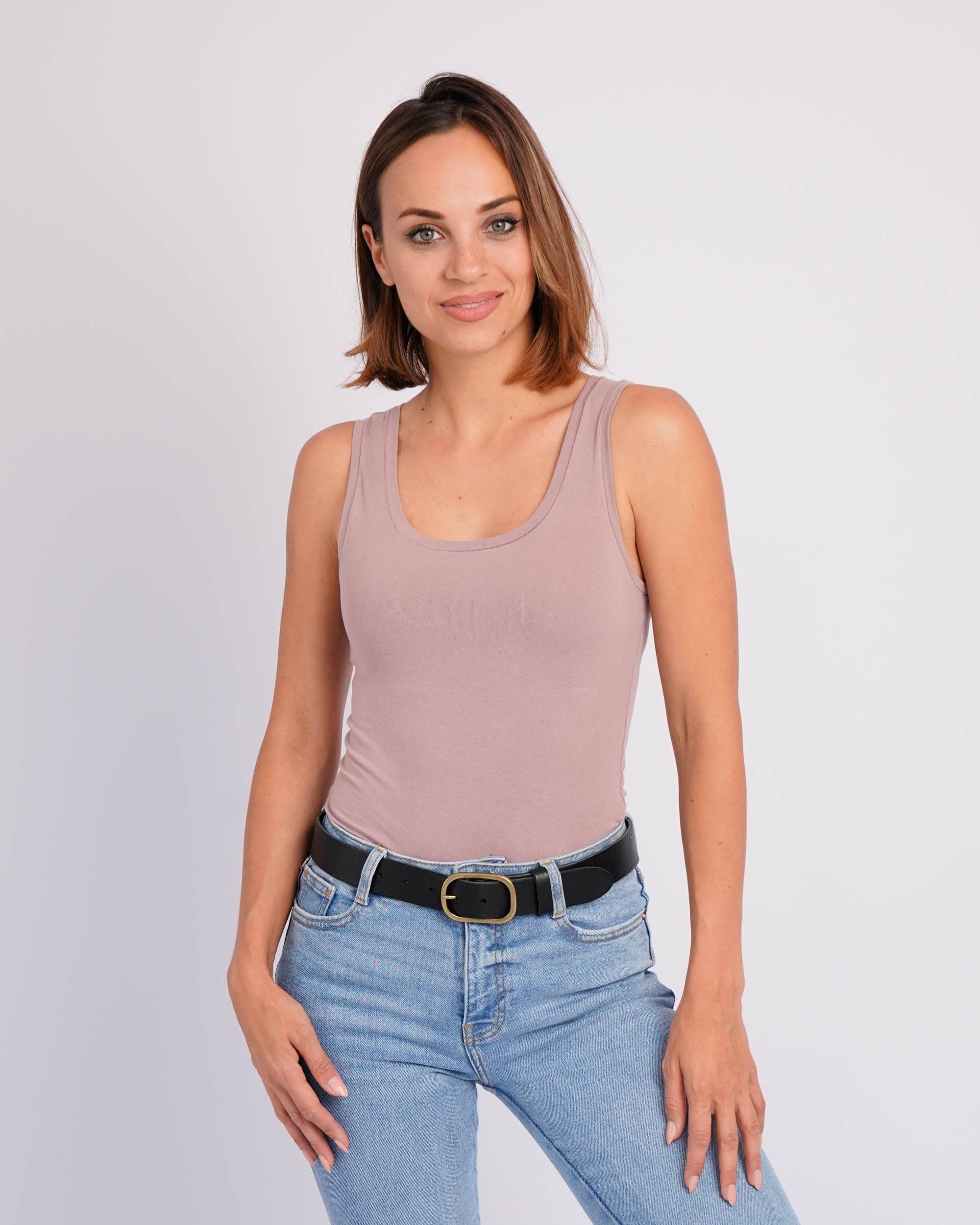 Amsterdam Heritage - Marin Gold Oval Buckle Belt Black- M/L - Image 3