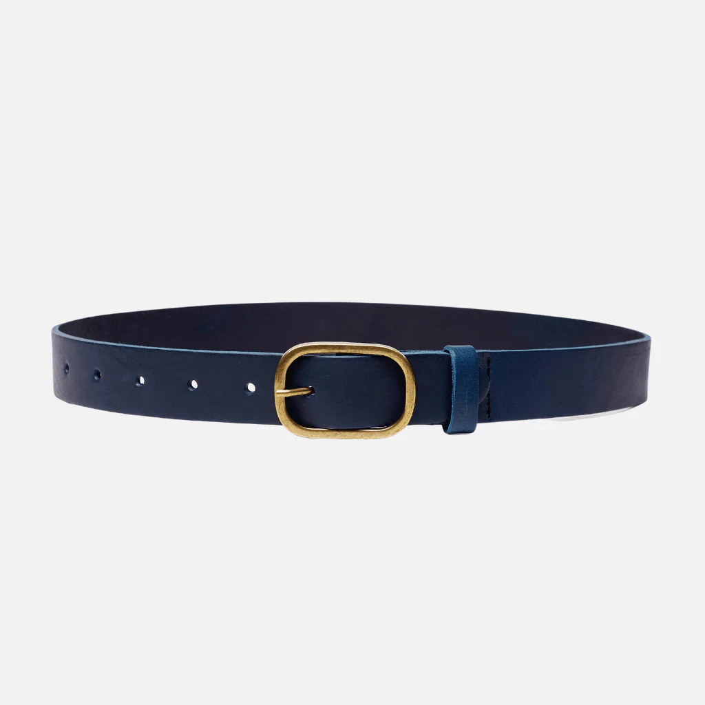 Amsterdam Heritage- Marin Gold Oval Buckle Belt Black- XS/S - Image 15