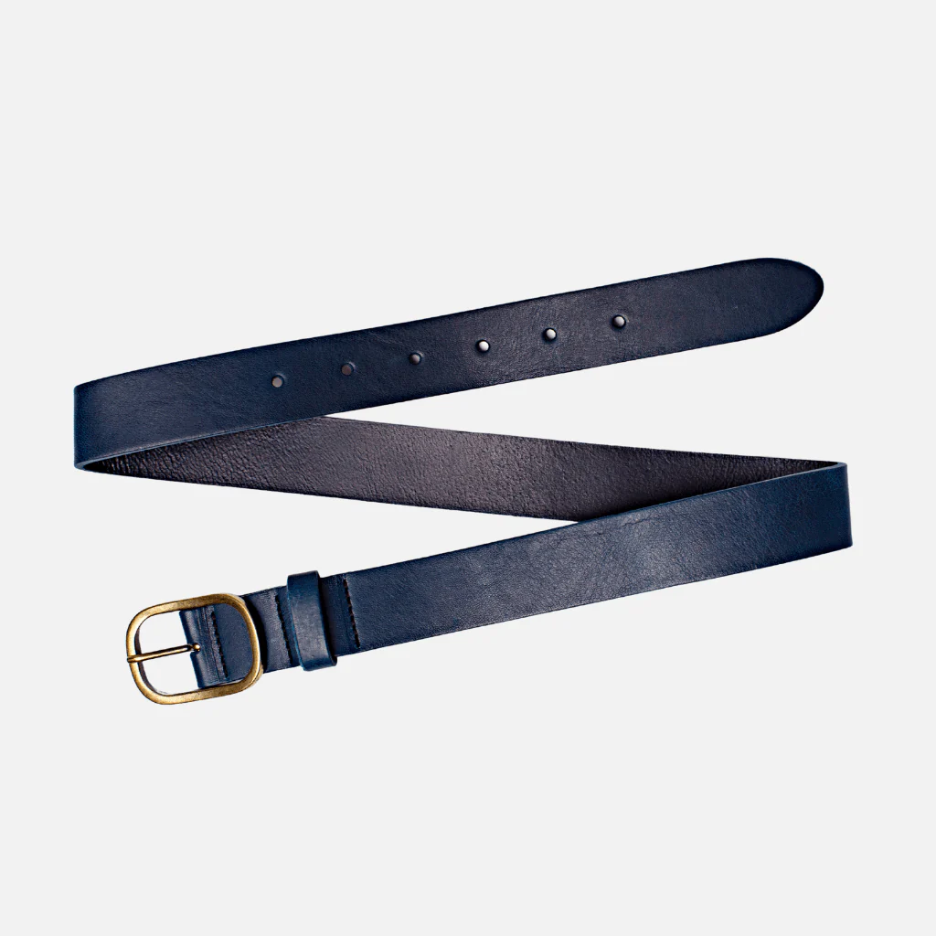 Amsterdam Heritage - Marin Gold Oval Buckle Belt Camel- M/L - Image 19