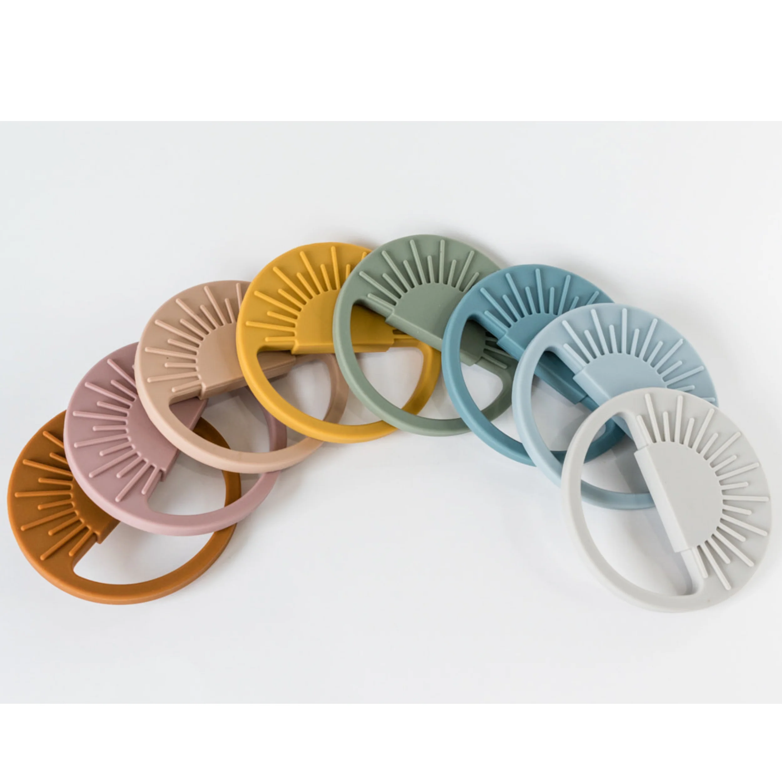 Babeehive Goods - Sunburst Teething Toy - Duck Egg Blue - Image 2