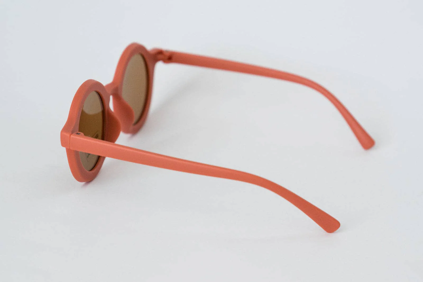 Babeehive Goods - Toddler & Kid Retro Sunglasses - Coral Orange - Image 4