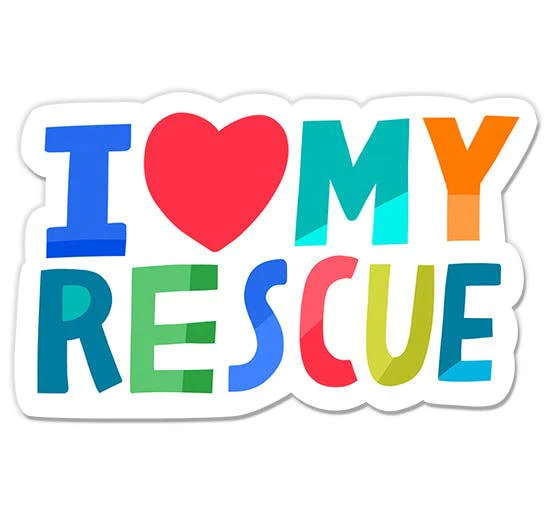 Barone and Co. - I Heart My Rescue Sticker