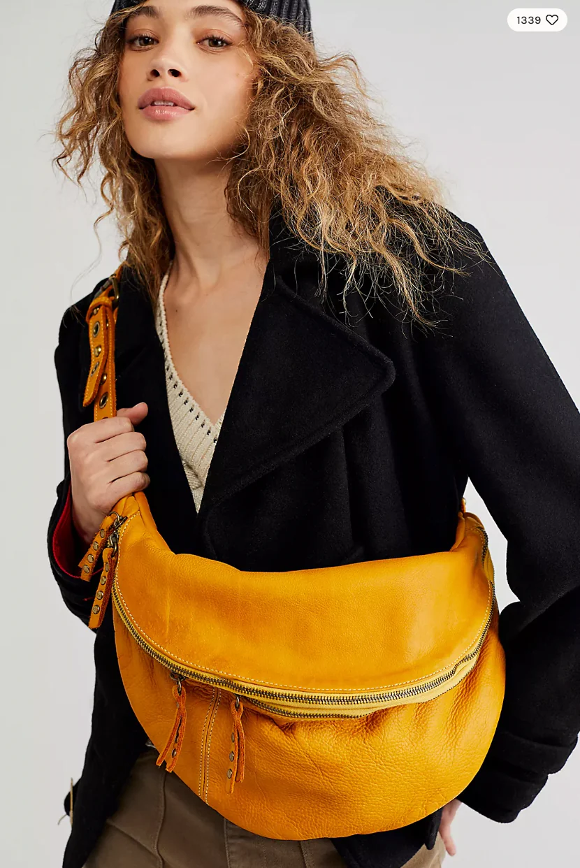 Bolsa Nova Handbags - Bella Large Black Leather Sling Bag - Image 26