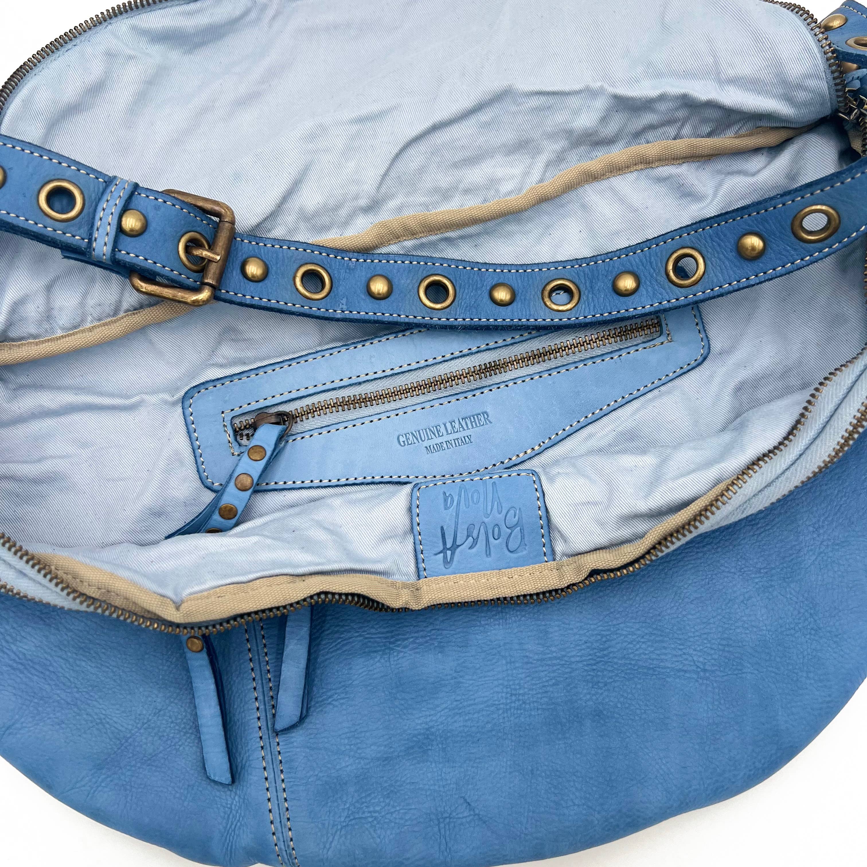 Bolsa Nova Handbags - Bella Large Leather Sling Bag: Cognac - Image 14