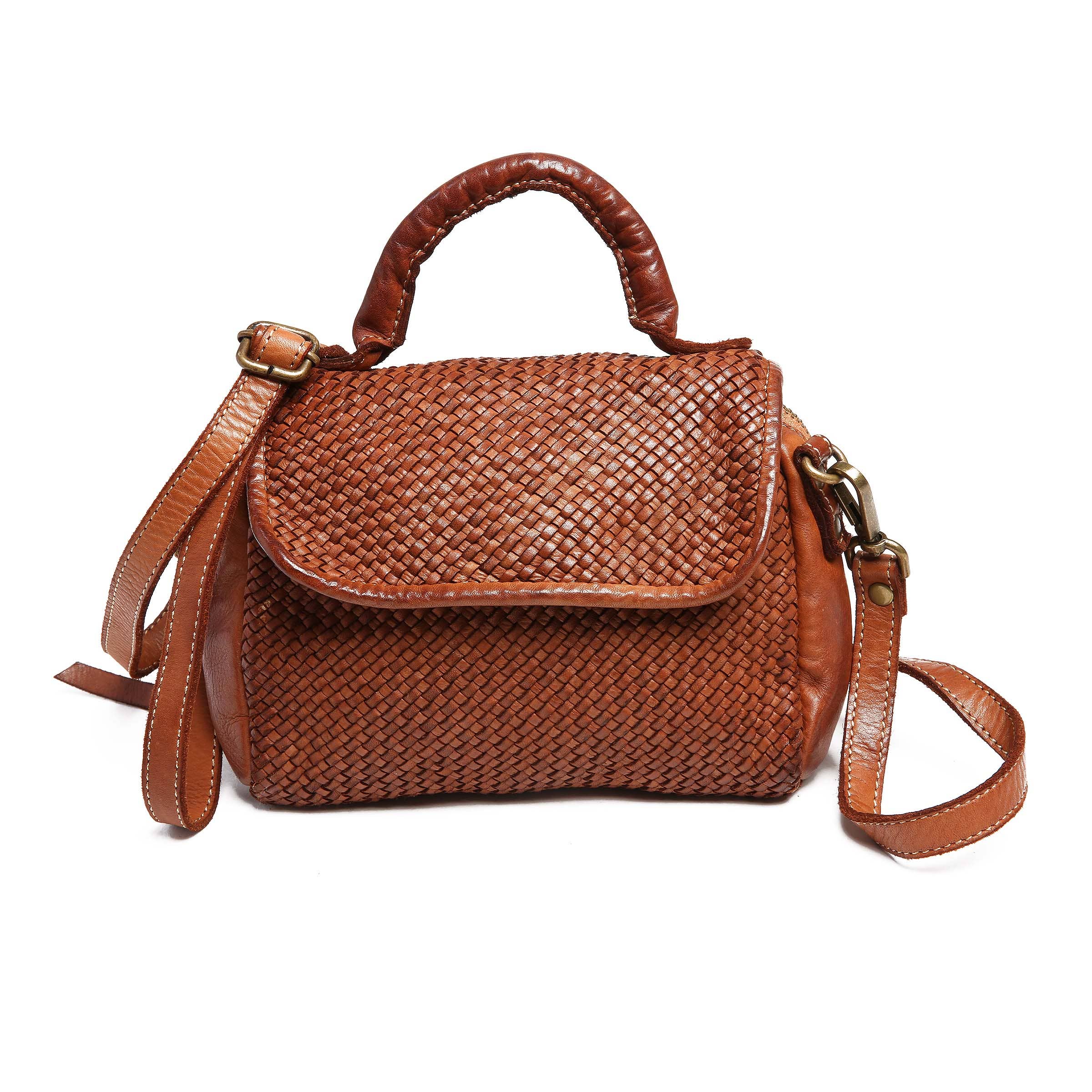 Bolsa Nova Handbags - Lily Woven Leather Minibag