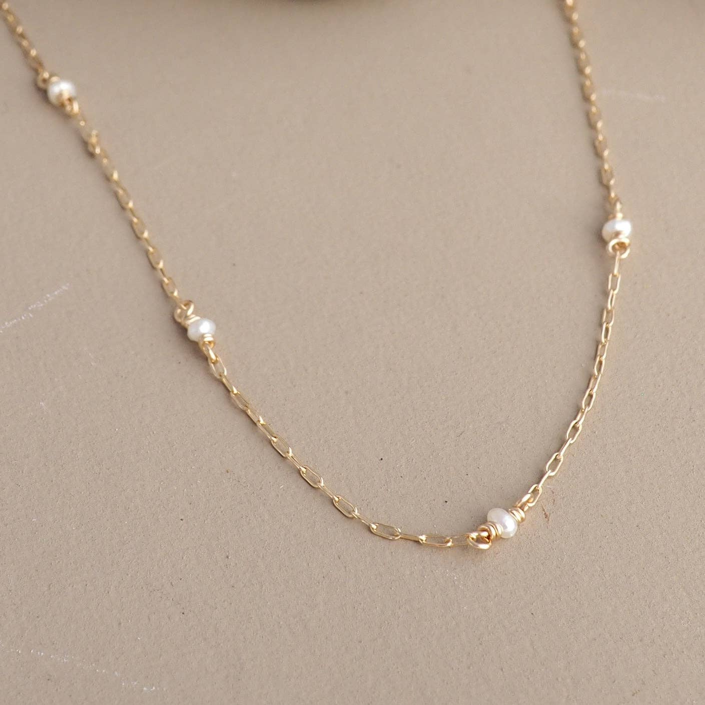 Britta Ambauen Jewelry - Delicate Pearl Chain Sterling - Image 2