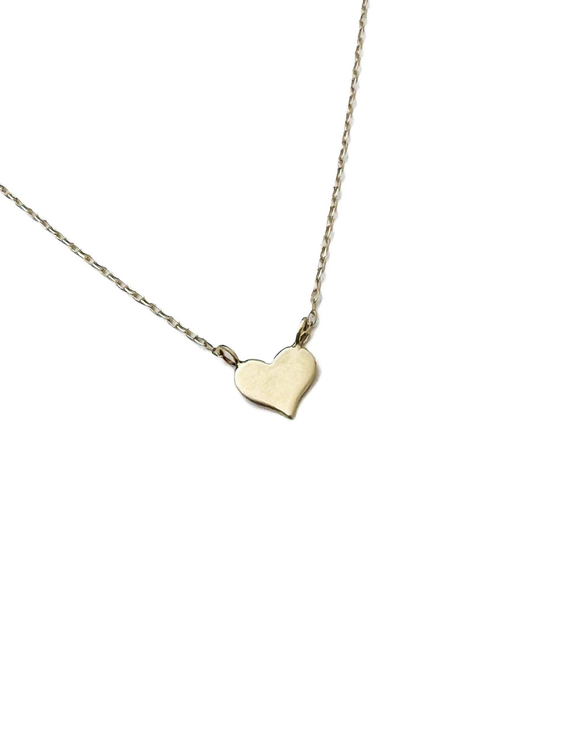 CLP Jewelry - 14k Tiny Gold Heart on Delicate 14k Chain - Image 2