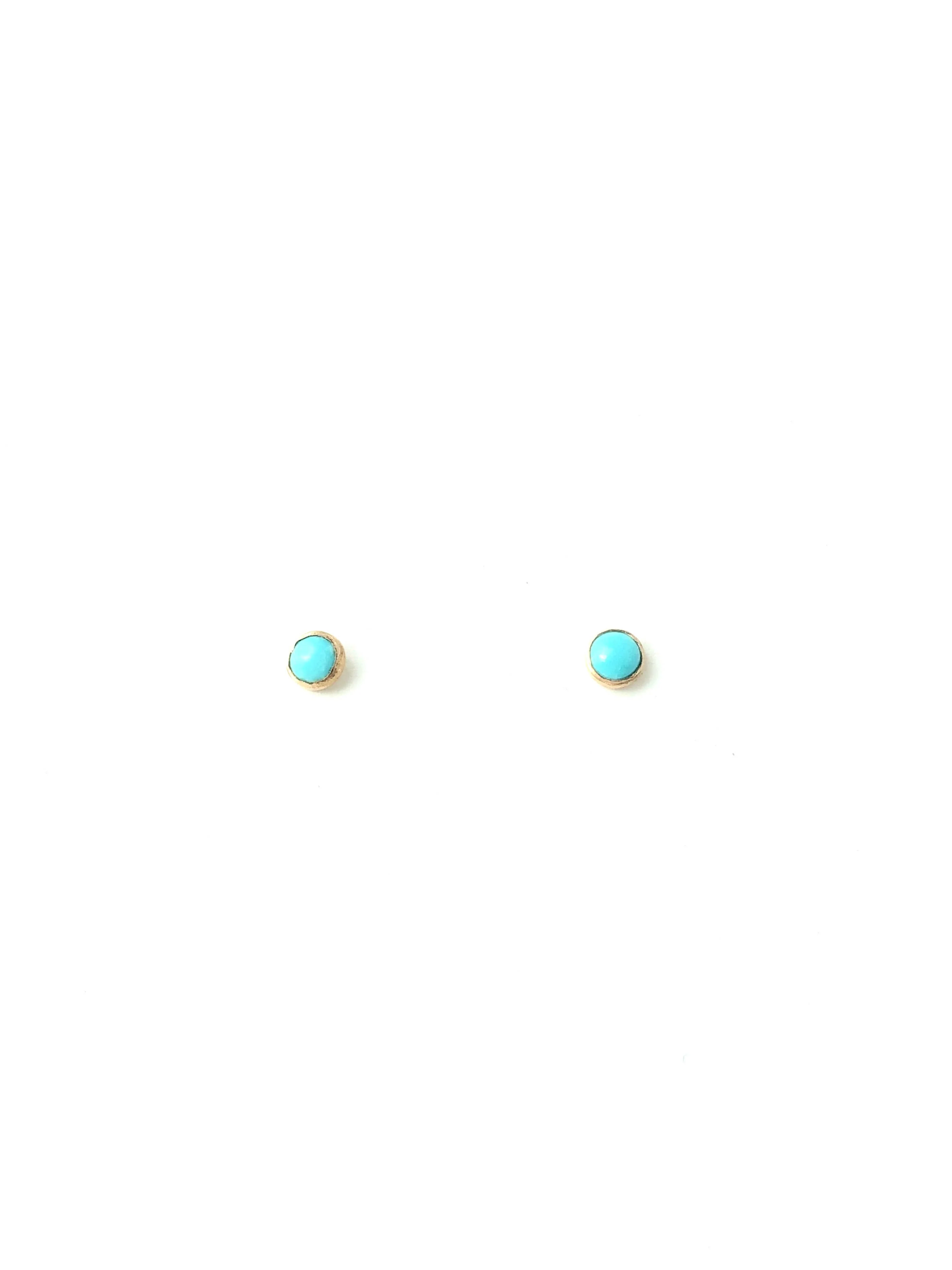 CLP Jewelry - Tiny Stone Stud Earrings: Opal - Image 4