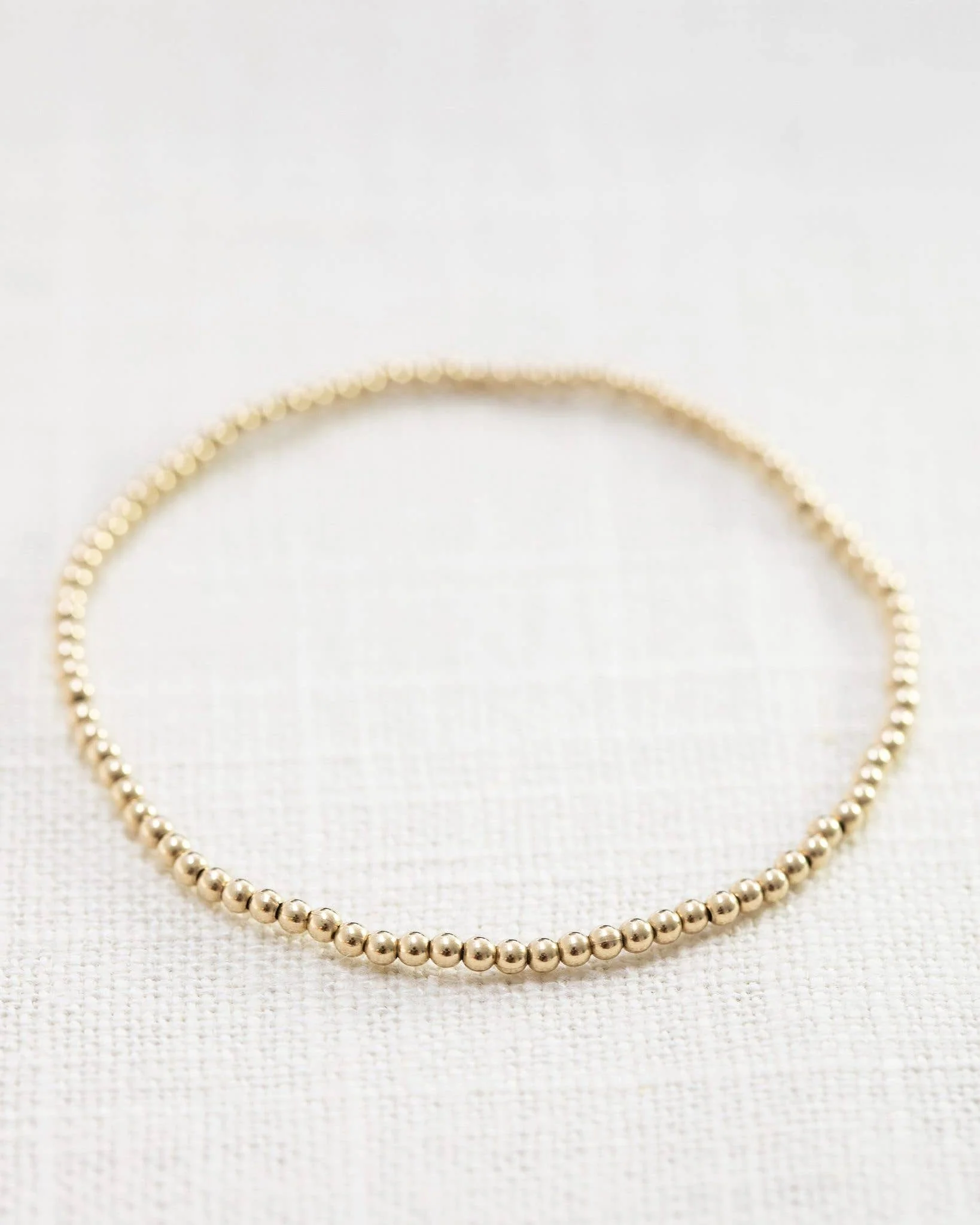 Coast and Cove - 2mm Gold Filled Ball Bracelet - Image 2