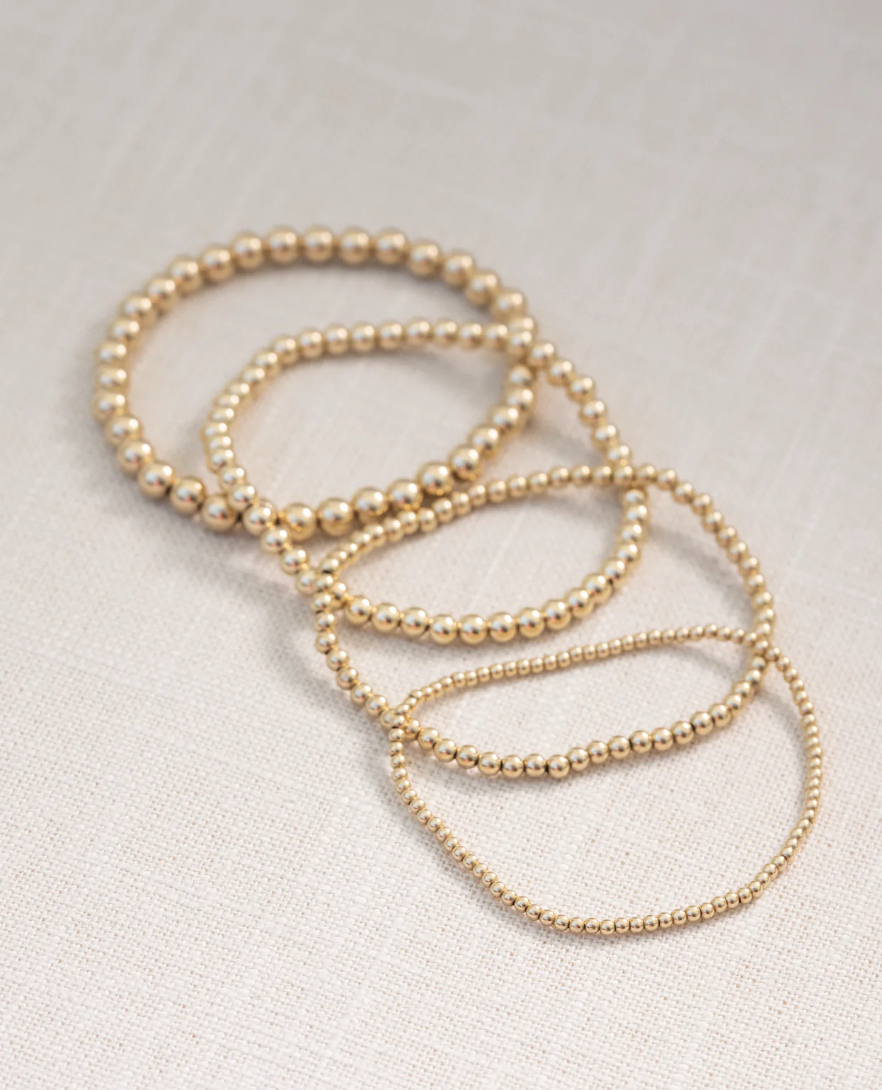 Coast and Cove - 4mm Gold Filled Ball Bracelet - Image 2