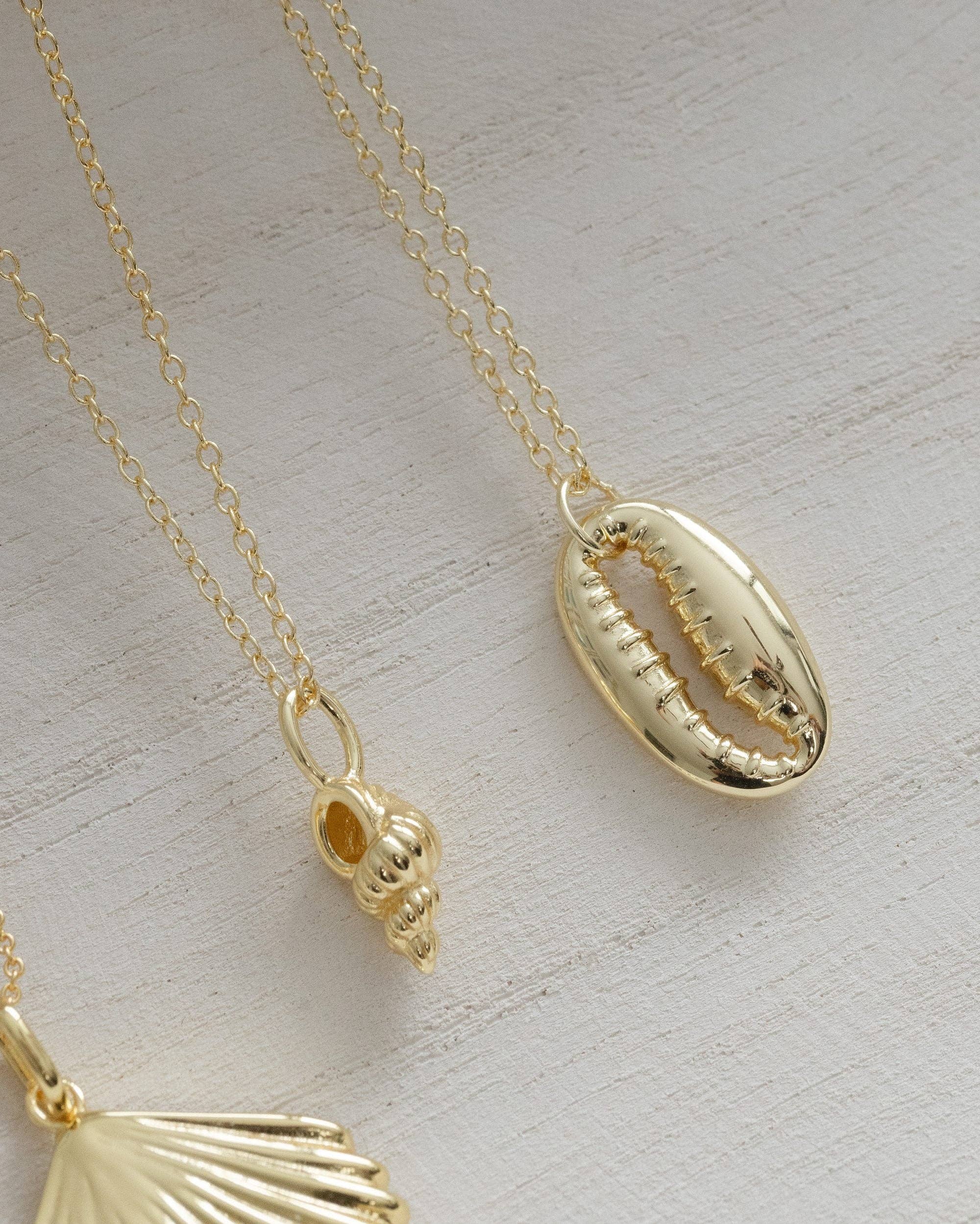 Coast and Cove - Gold Conch Shell Necklace - Image 5