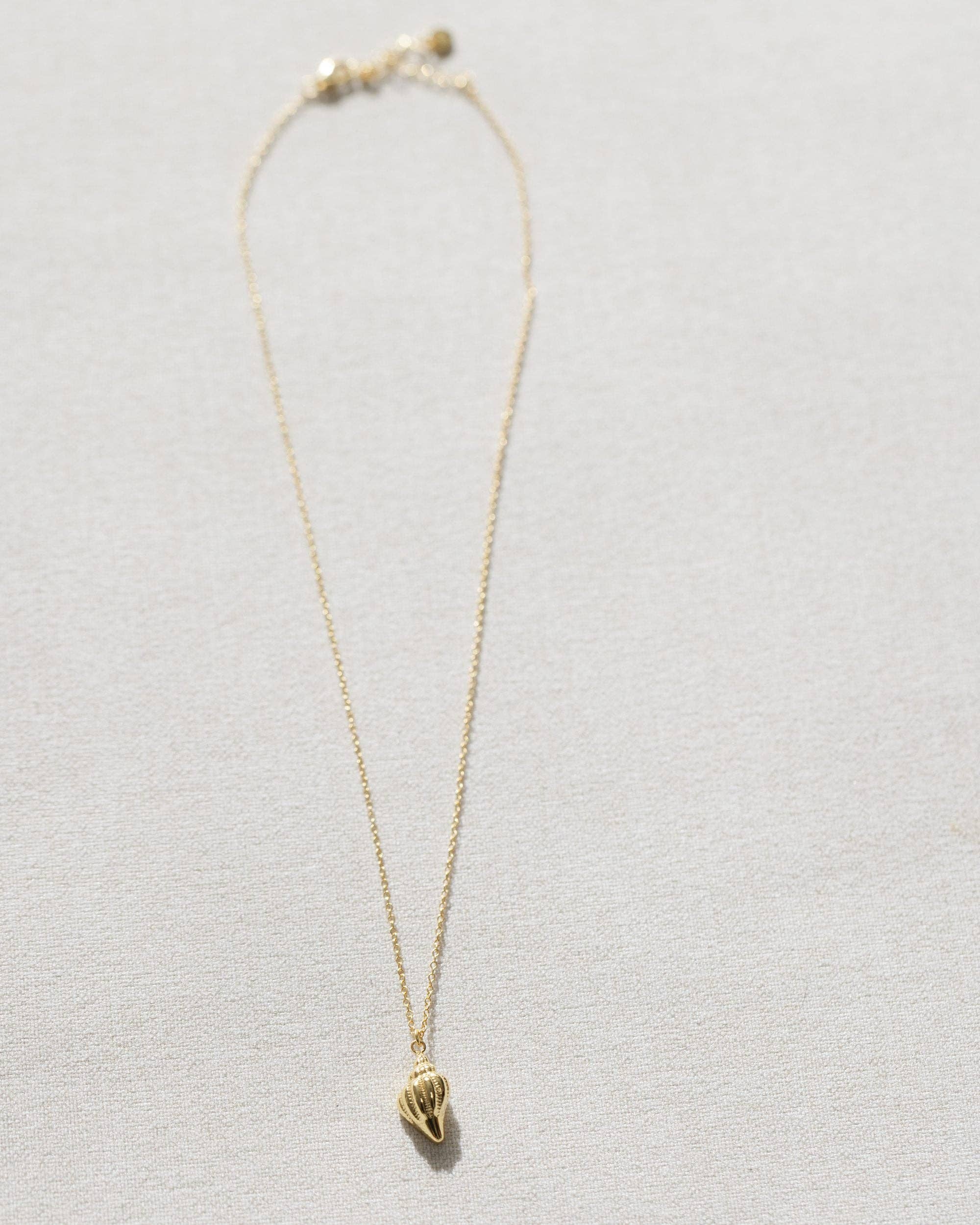 Coast and Cove - Gold Conch Shell Necklace - Image 7