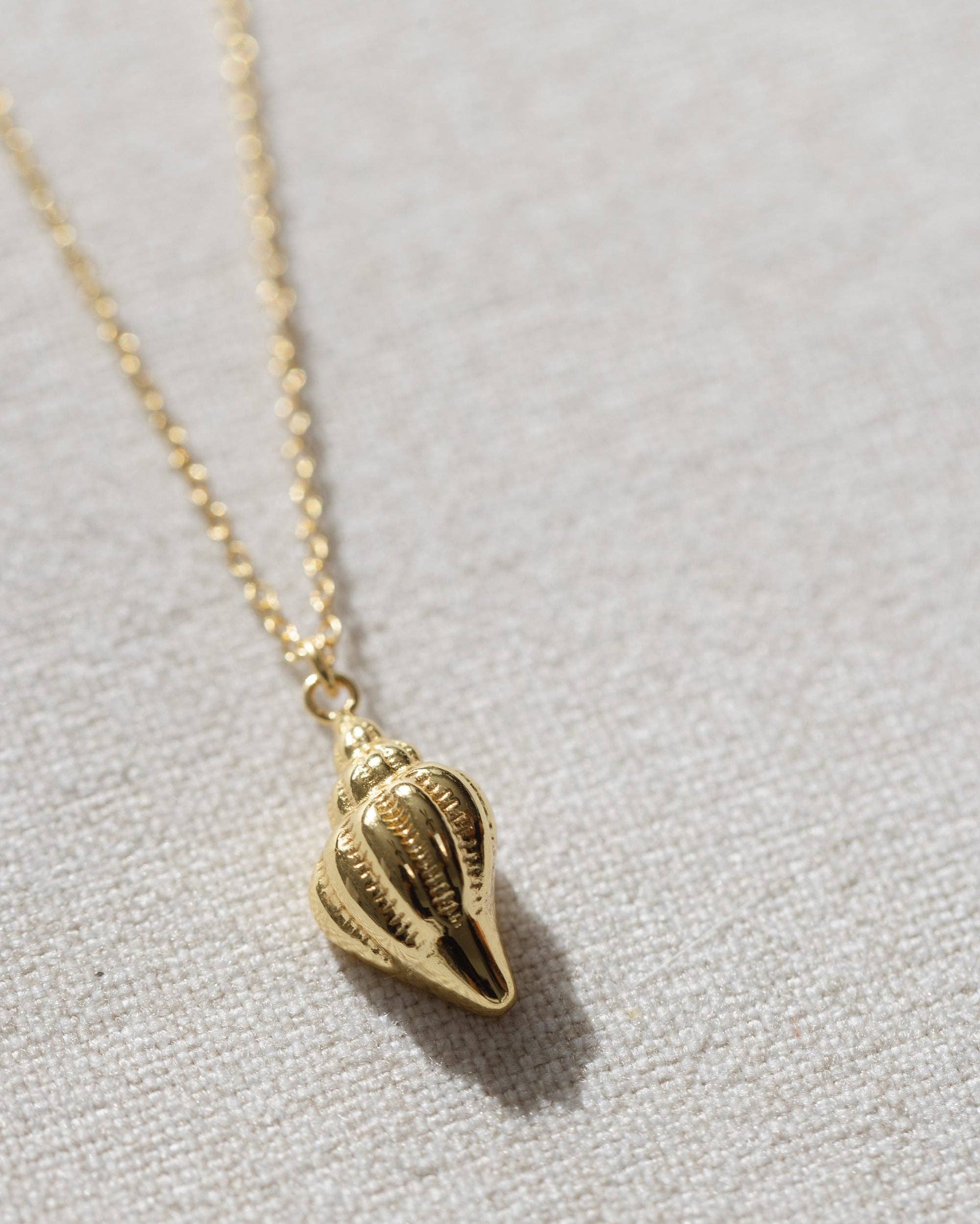 Coast and Cove - Gold Conch Shell Necklace - Image 8