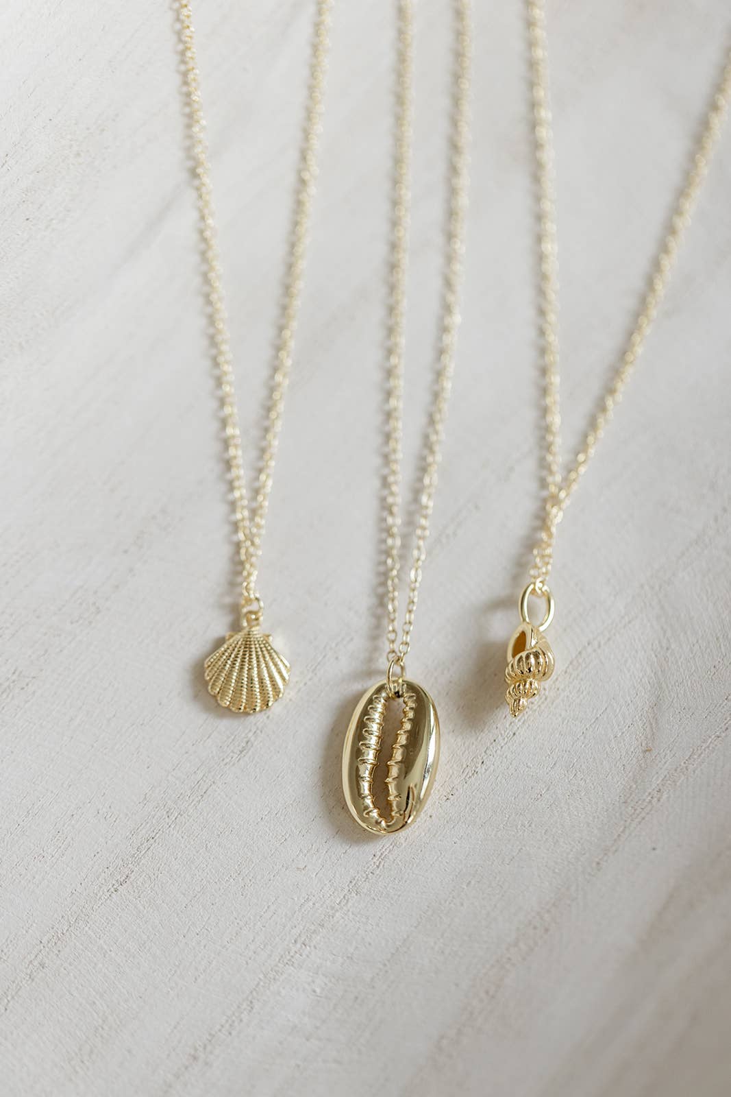 Coast and Cove - Gold Cowrie Necklace - Image 3