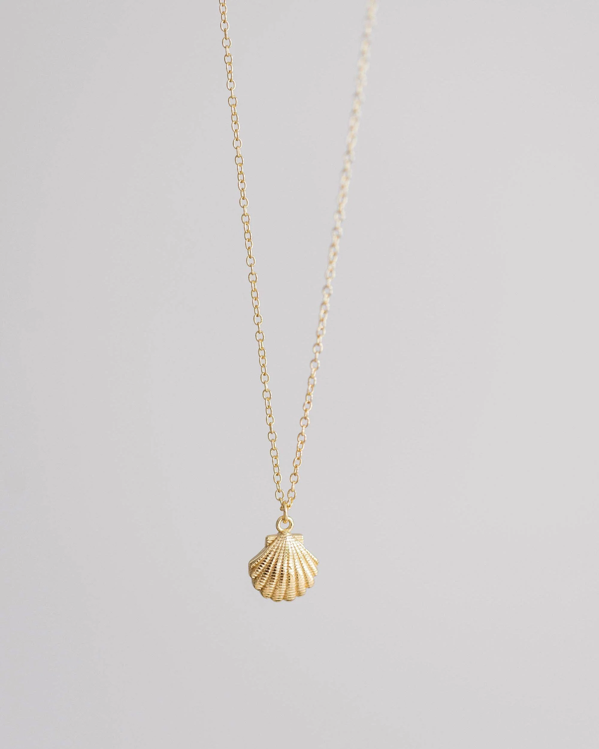 Coast and Cove - Gold Scallop Necklace - Image 4
