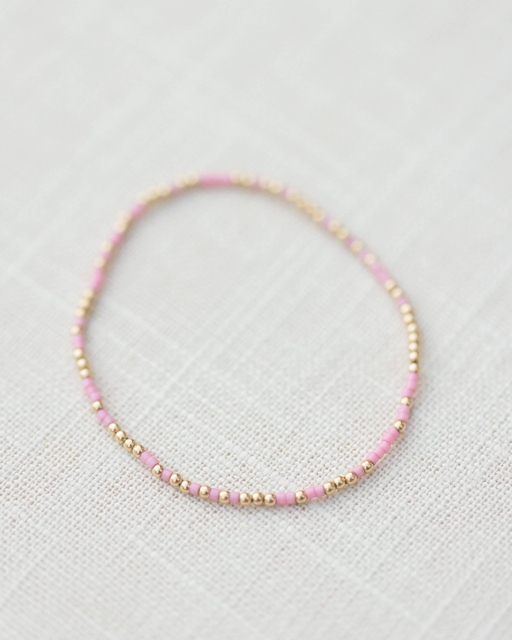 Coast and Cove - Goldie Sprinkle Beaded Bracelet- PINK - Image 6