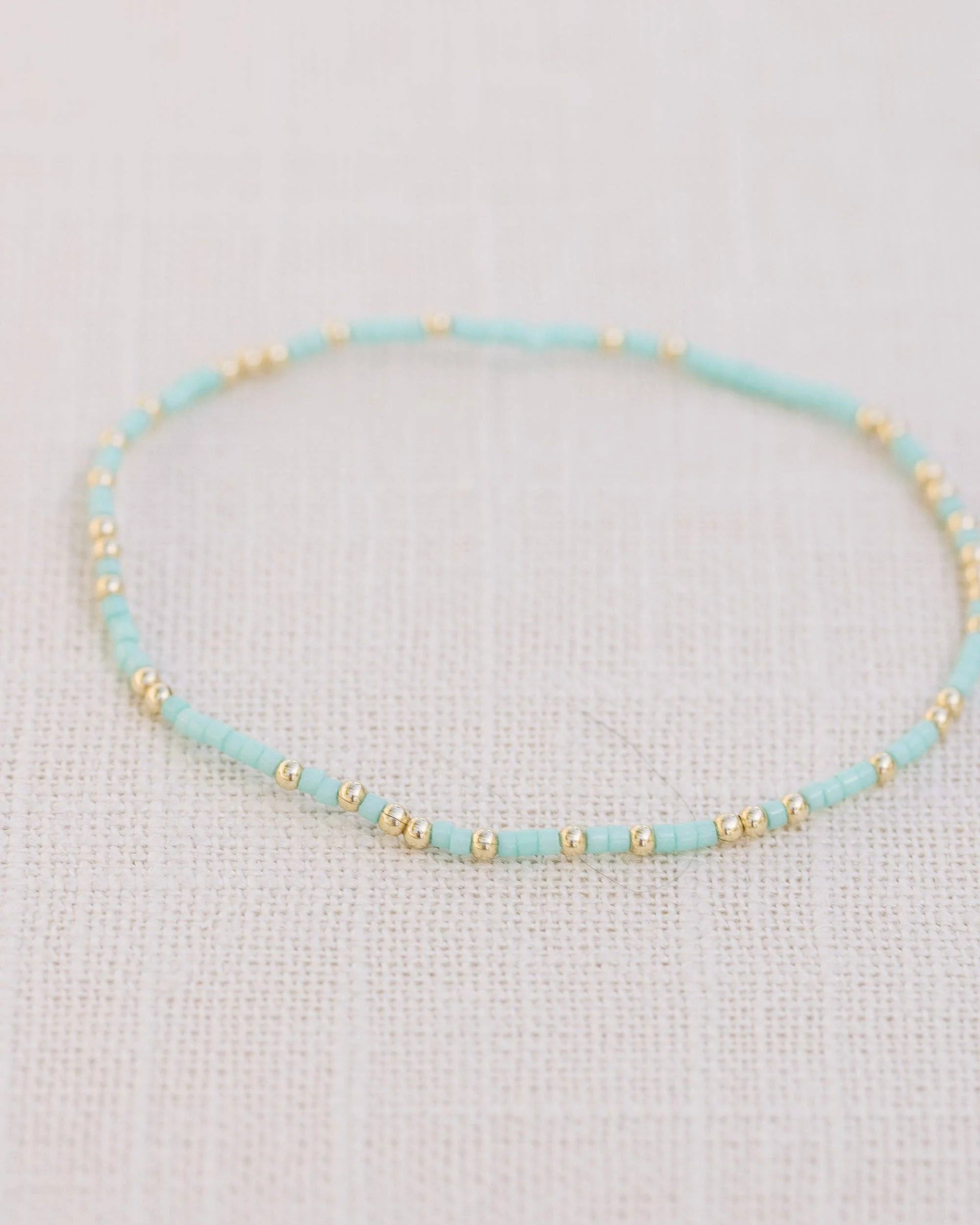 Coast and Cove - Goldie Sprinkle Beaded Bracelet- TEAL - Image 6