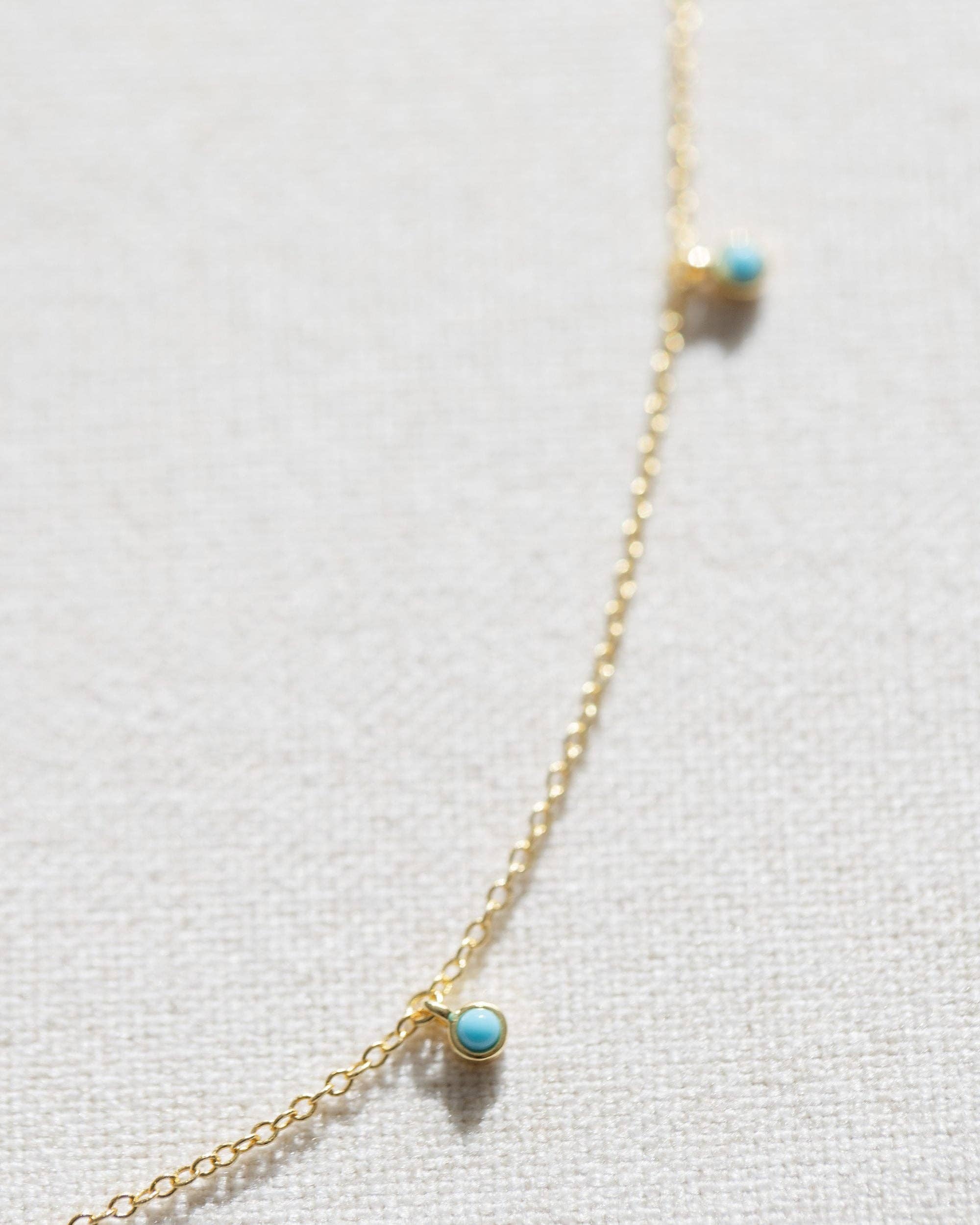 Coast and Cove - Turquoise Satellite Necklace - Image 3