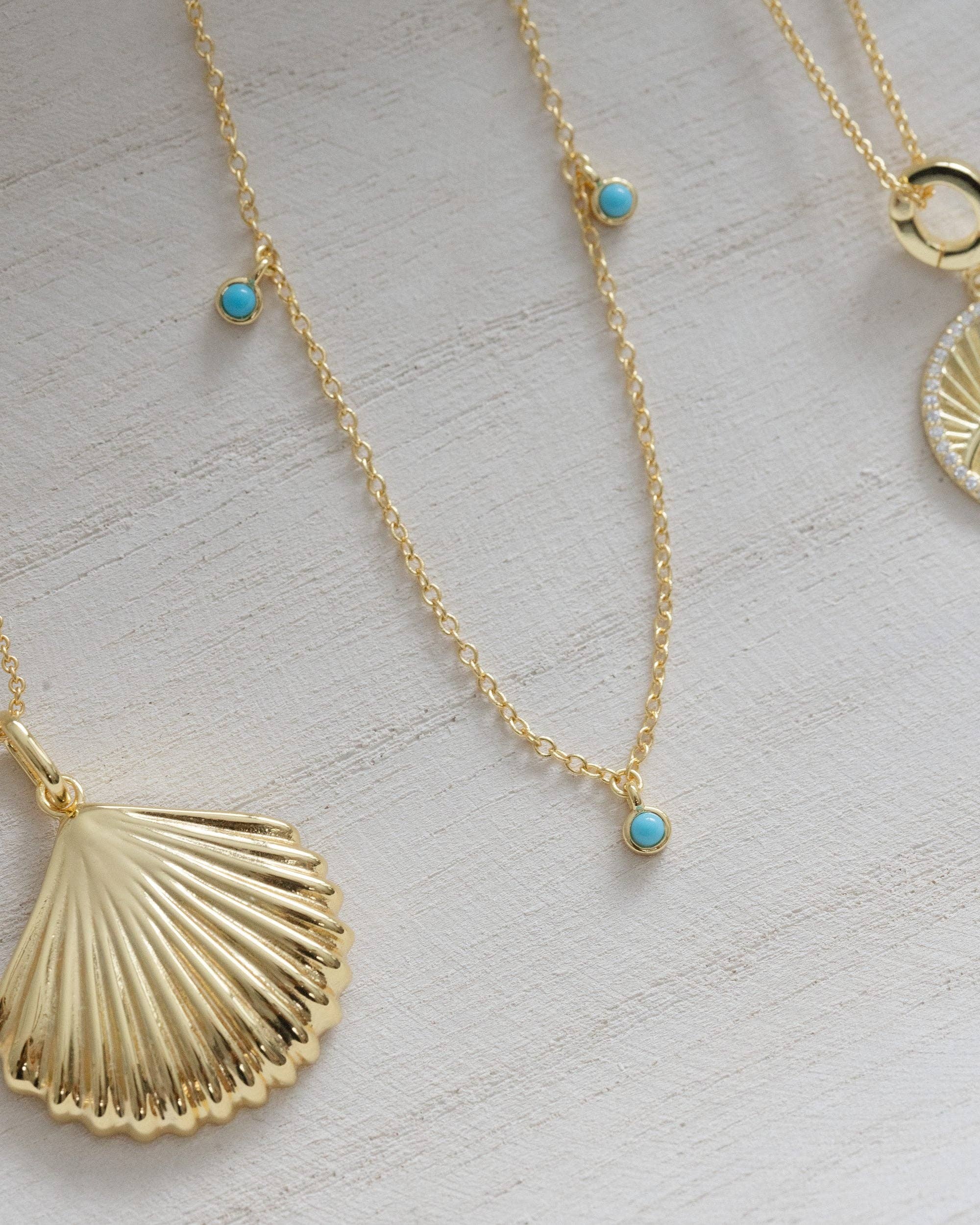 Coast and Cove - Turquoise Satellite Necklace - Image 4