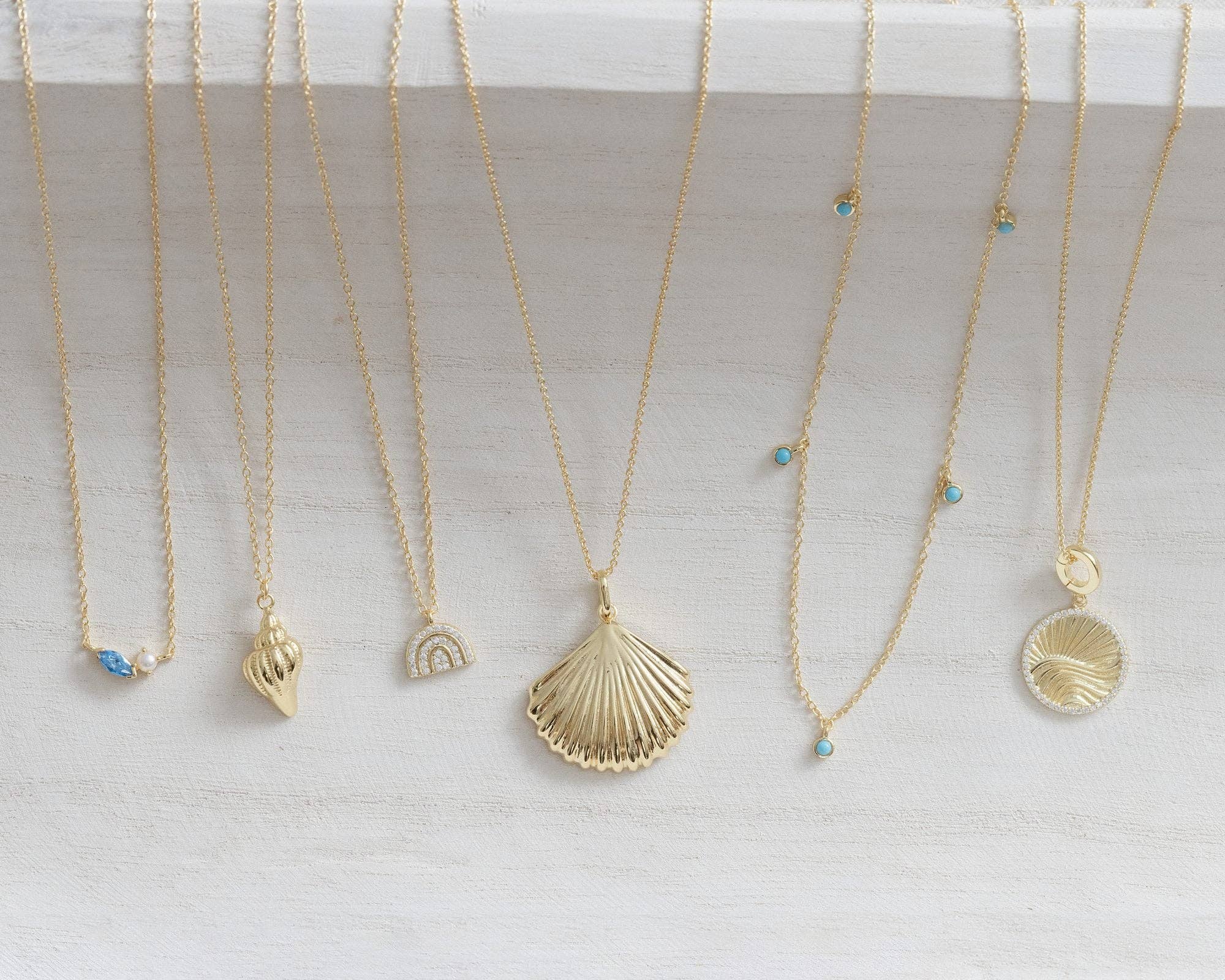 Coast and Cove - Turquoise Satellite Necklace - Image 7