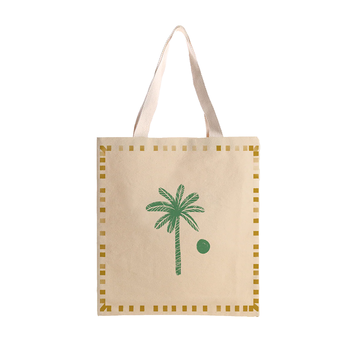 Coast and Valley - 100% cotton palm tree tote