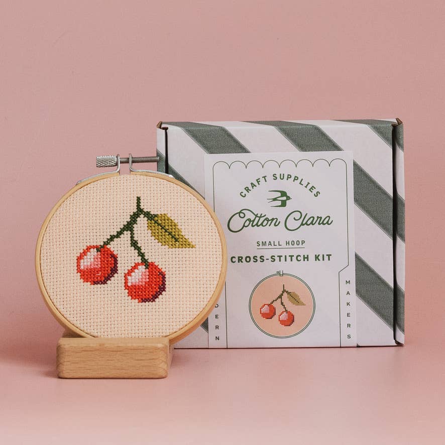 Cotton Clara - Cherry Cross Stitch Kit