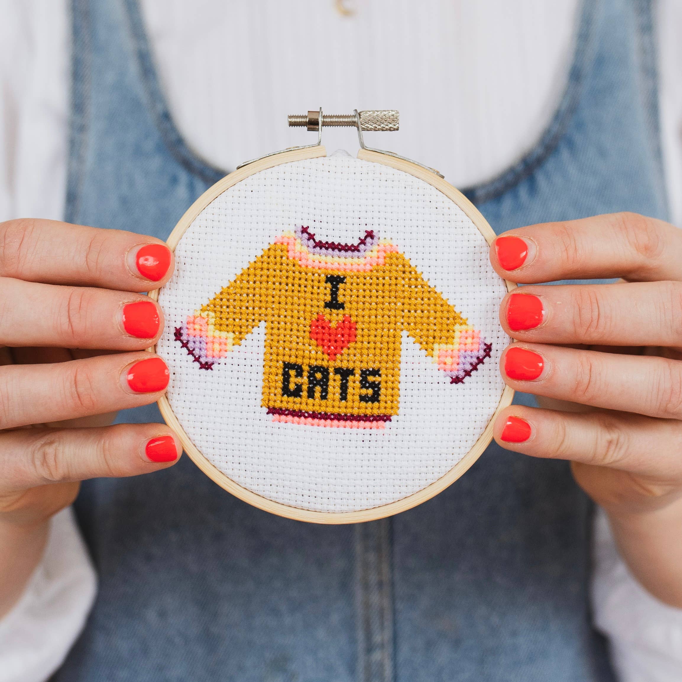 Cotton Clara - I Love Cats Cross Stitch Kit - Image 6
